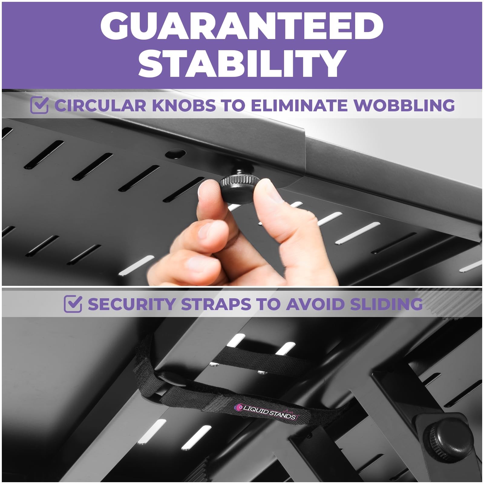 Expandable Portable DJ Table Stand for Audio Mixer, Laptop, & MIDI Controller