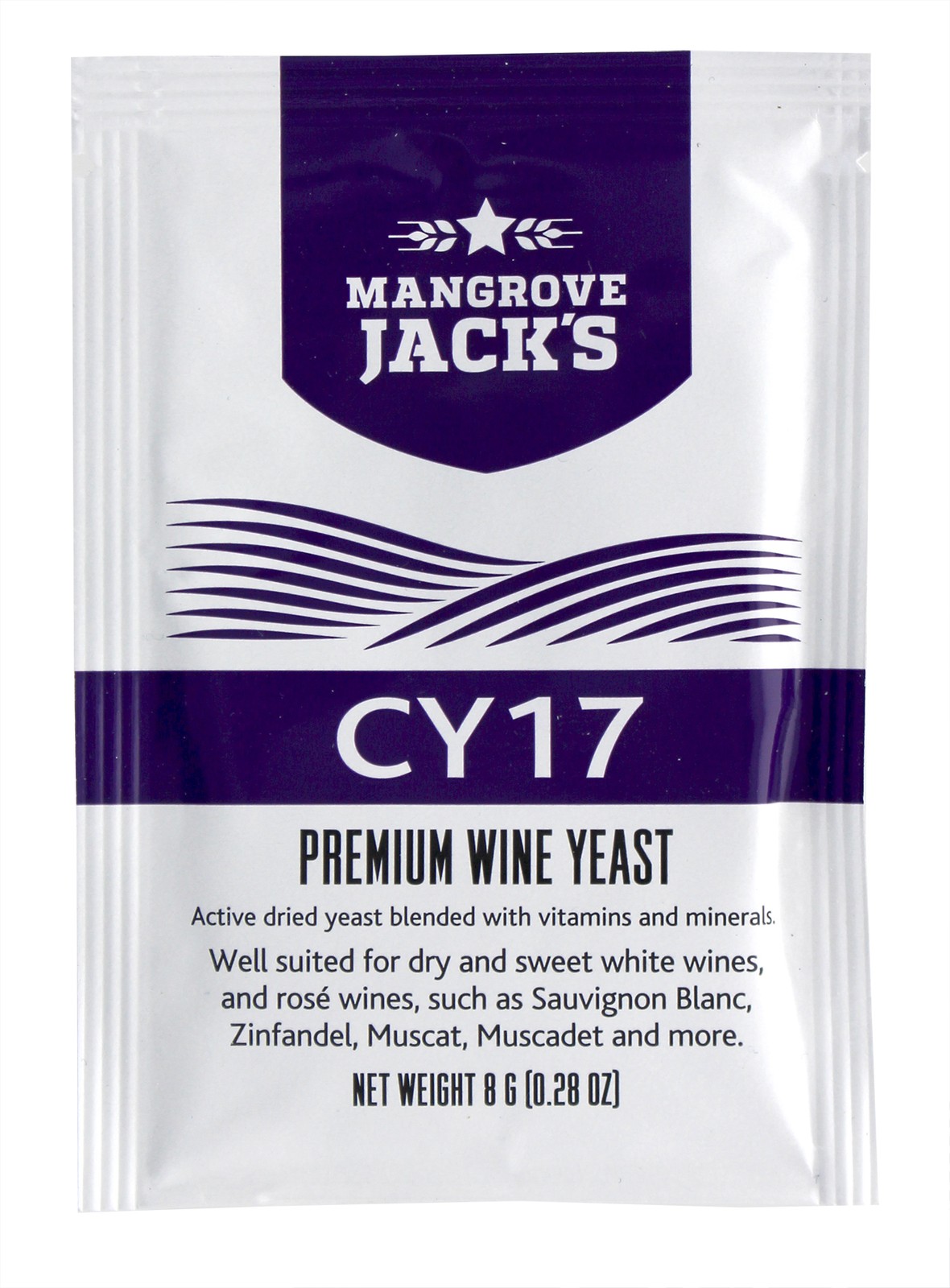 Mangrove Jack's Wine Yeast - CY17 8g treats 23L Sweet White Blush Dessert