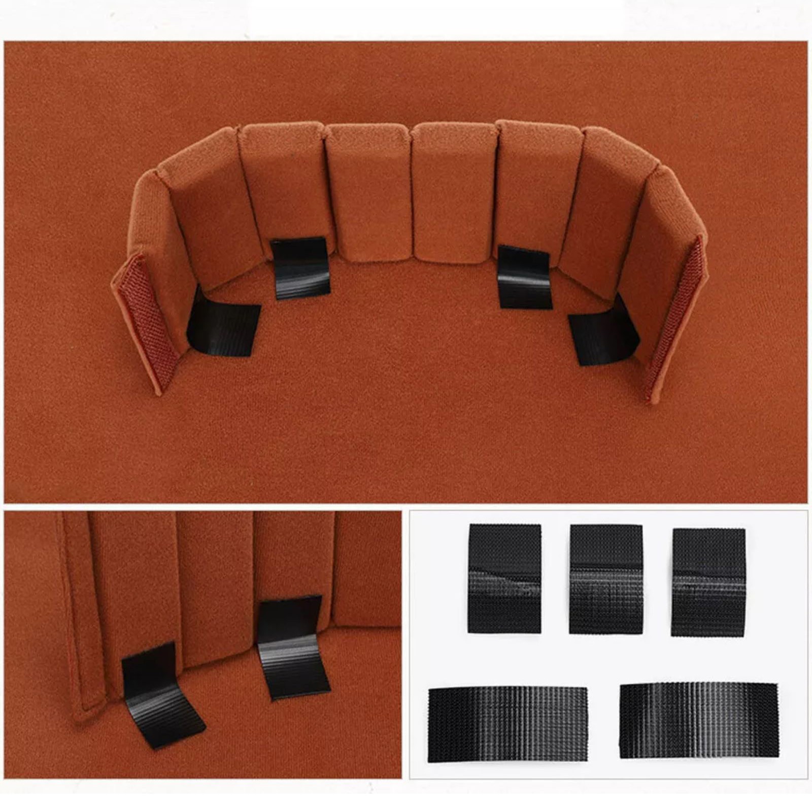 4PCS Camera Bag Case Insert Partition Divider Protection Pad Accessories