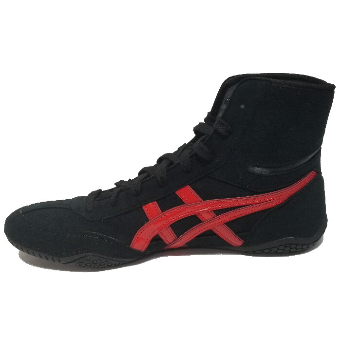 asics Boxing Wrestling Shoes Black Red Line blacklaces 1083A001 NEW EX-EO TWR900