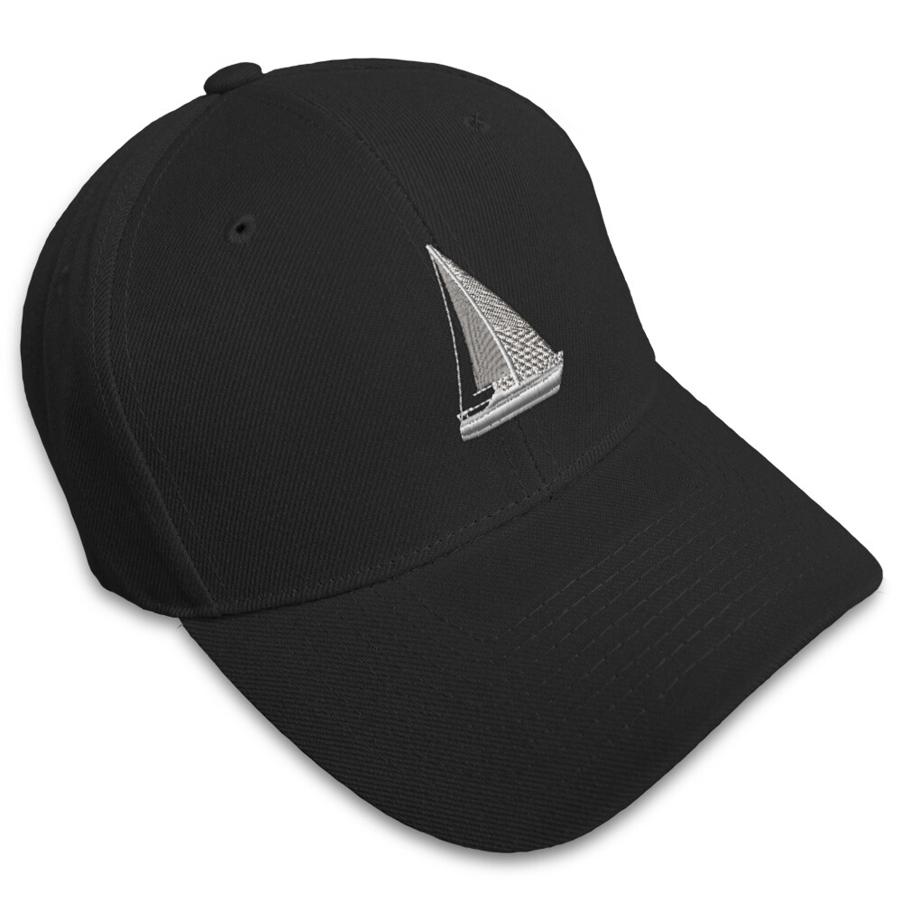 Baseball Cap Sail Boat F Embroidery Acrylic Dad Hats for Men & Women 1 Size