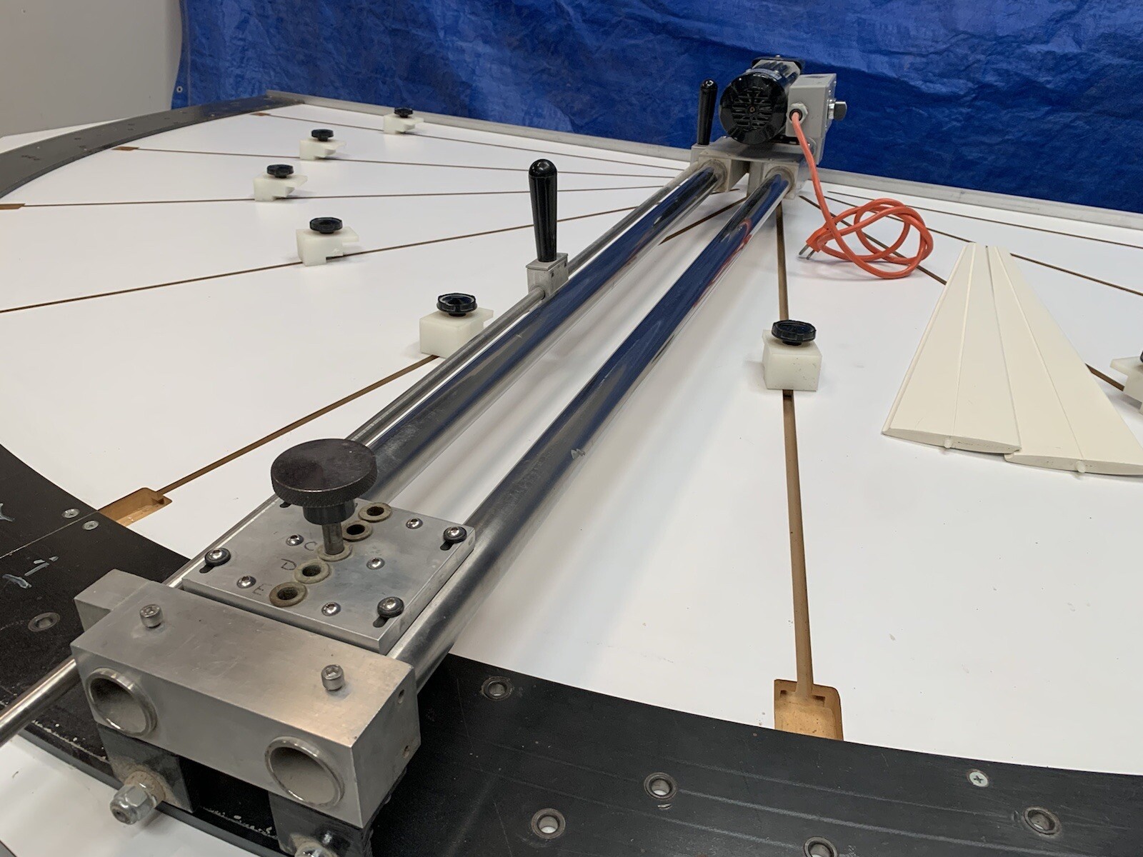 Arch Top Drilling Table AVBCO Shutters Manufacturing Motor 9-adjusting Knobs