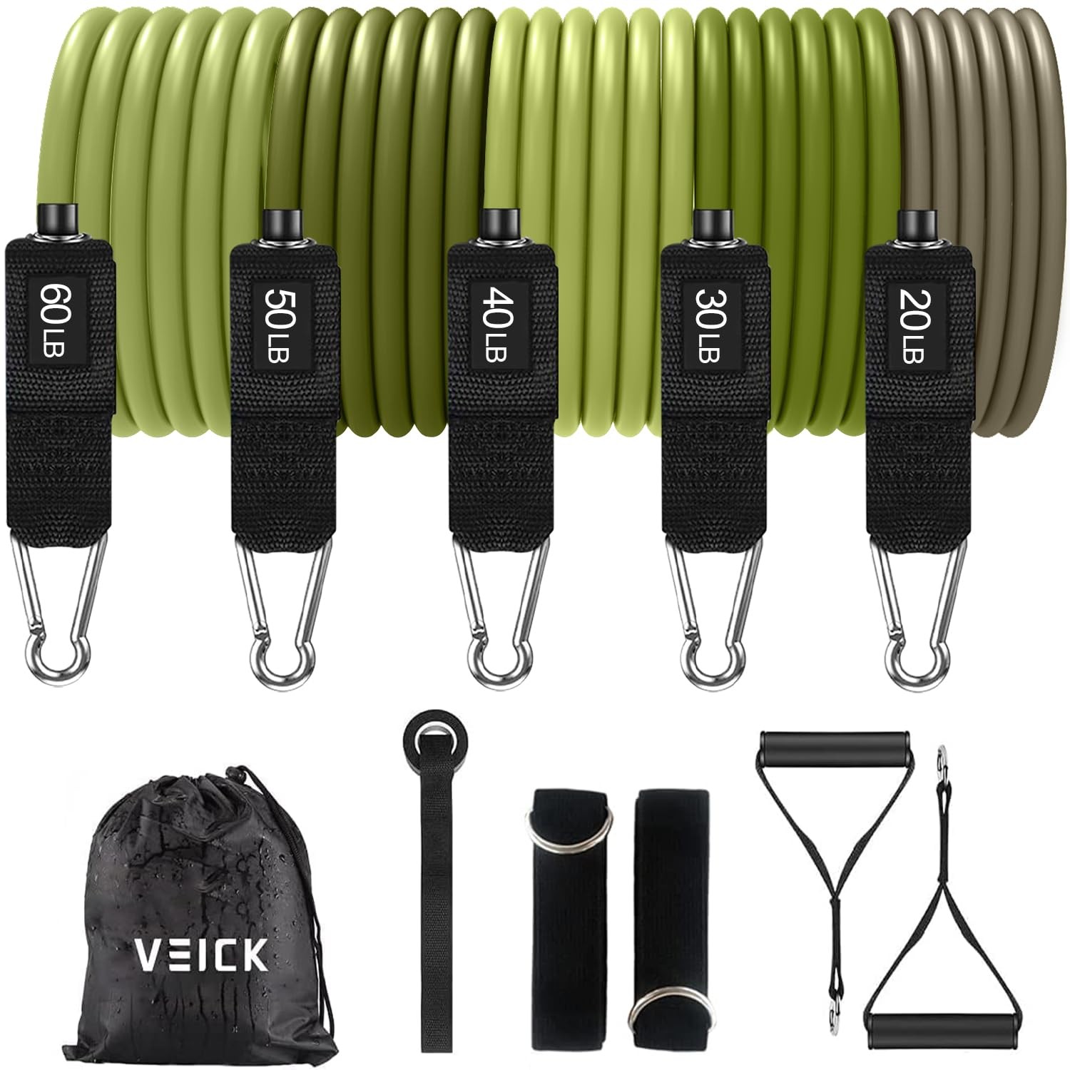 VEICK Resistance Bands, Exercise Bands, Workout Bands, Resistance Bands for W...