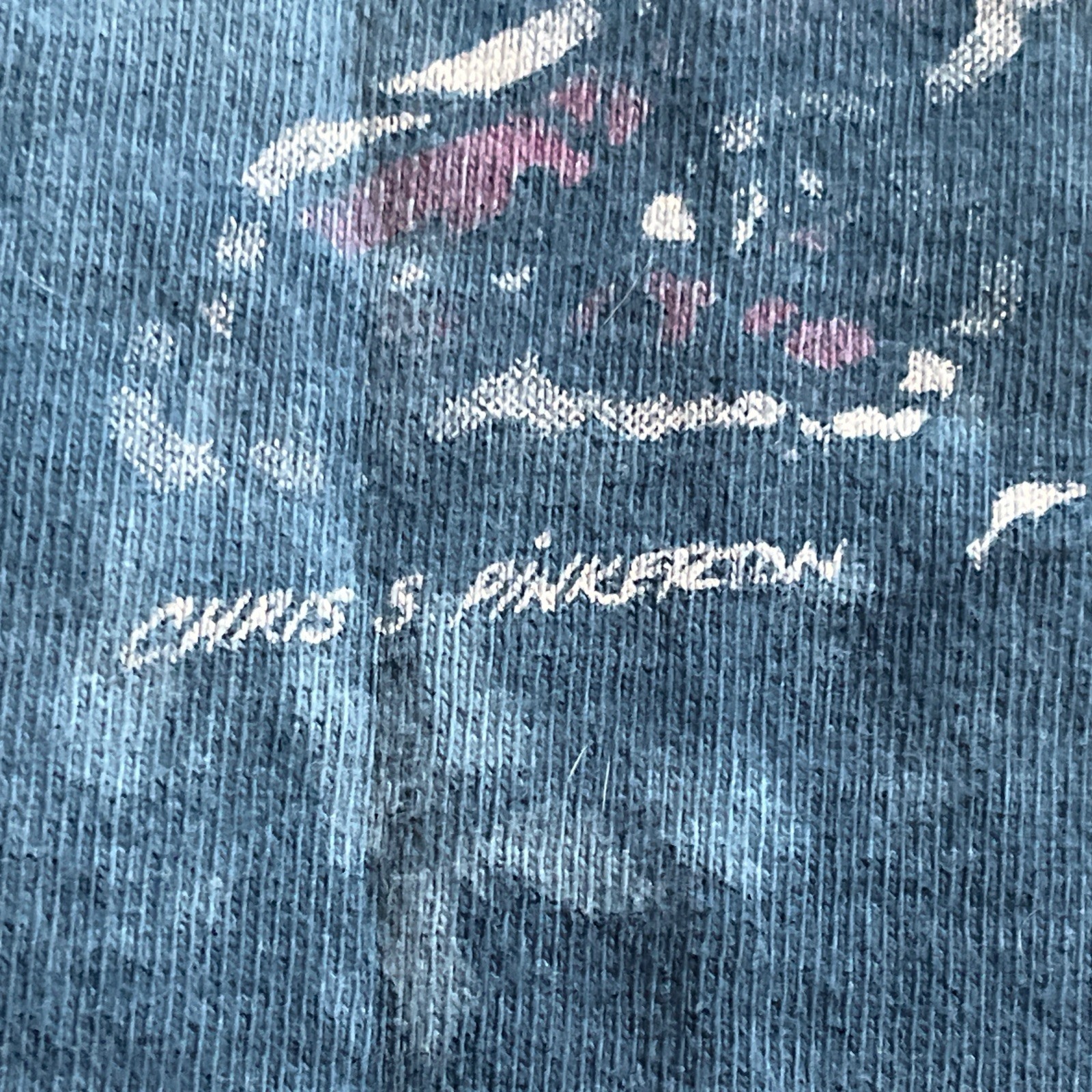 Grateful Dead 1994 Paradise Waits SYF Tye Dye Skeletons 2-Sided T Shirt L VG+