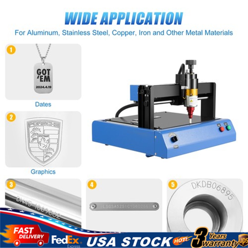 110V Electric Metal Marking Machine Dot Peen 200x150mm For Number Letter Label