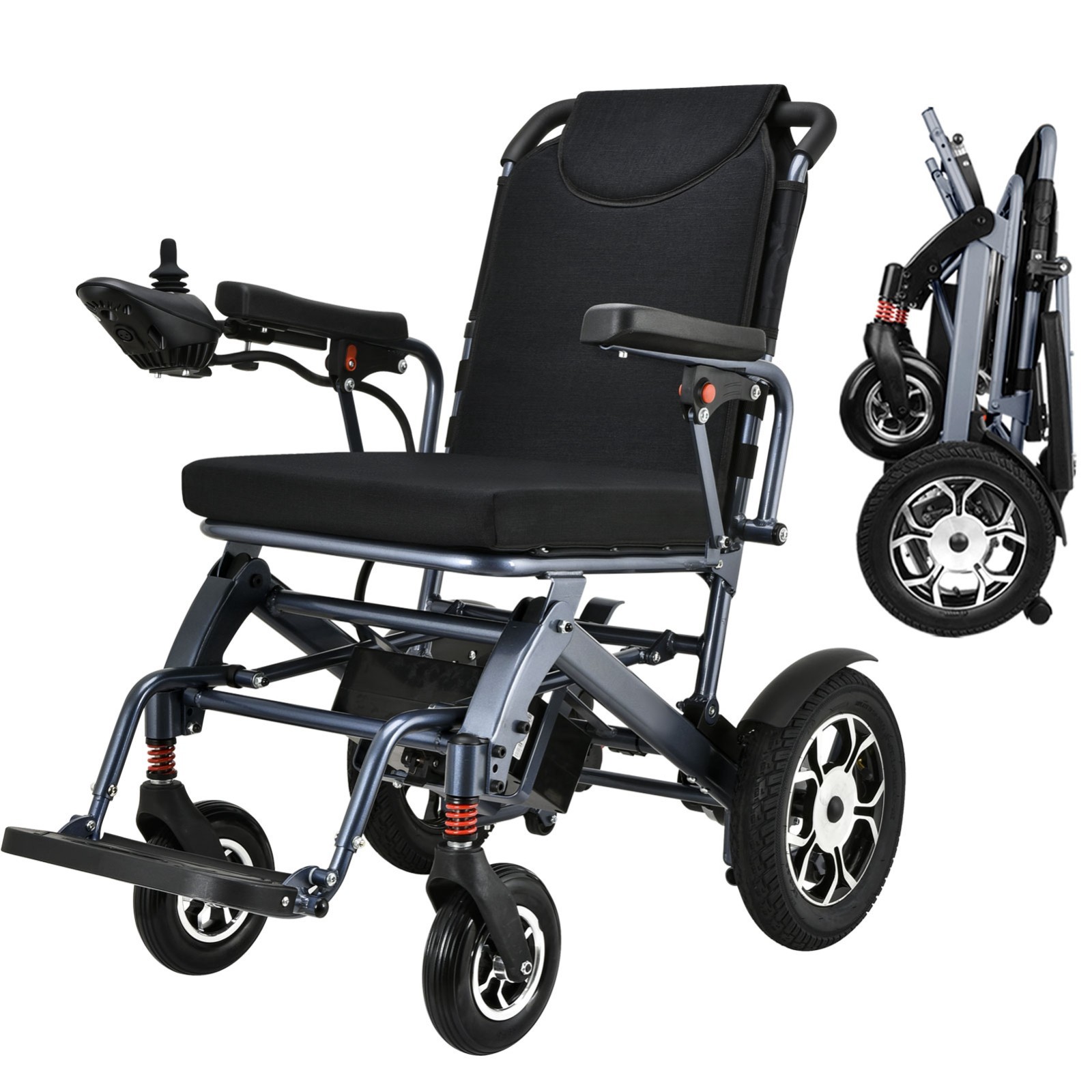 Lightweight foldable electric wheelchair, Transport Wheelchair,aviation-approved