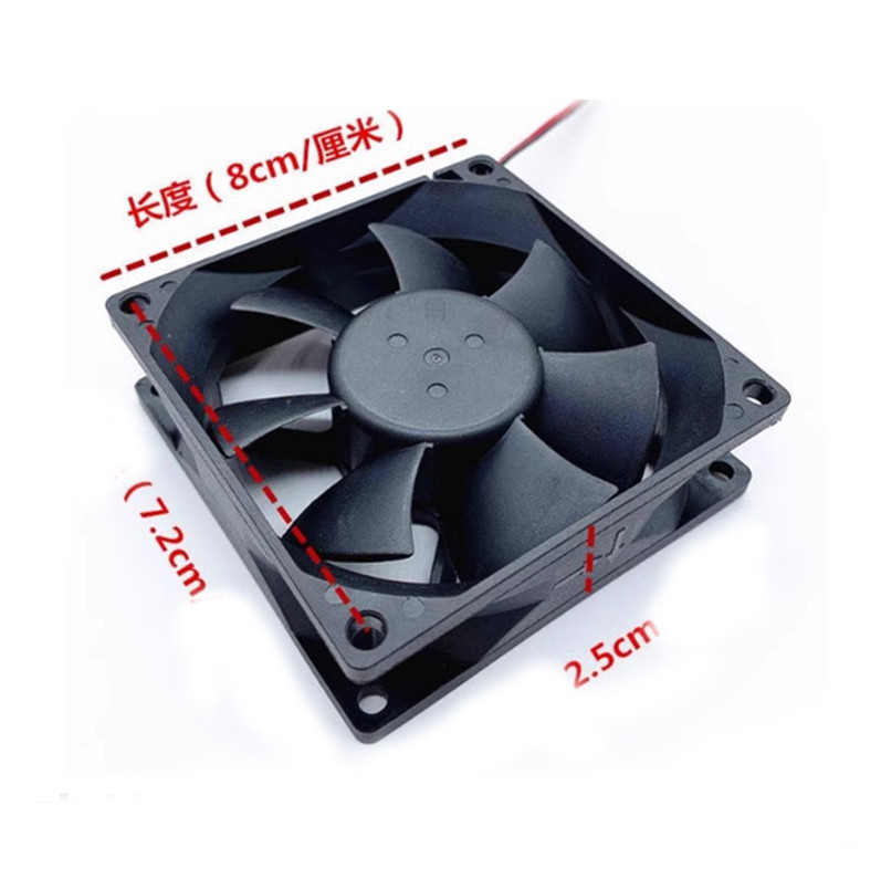 1pc 12V 24V 3CM 4CM 5CM 6CM 7CM 8CM 9CM 12CM 14CM 2Pin Machine Cooling Fan DC