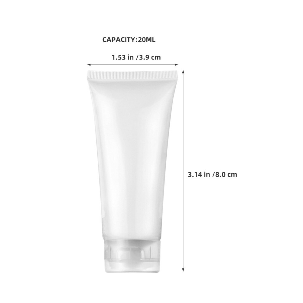 30Pcs Refillable Durable Plastic Squeeze Bottles for Travel Lotion Shampoo