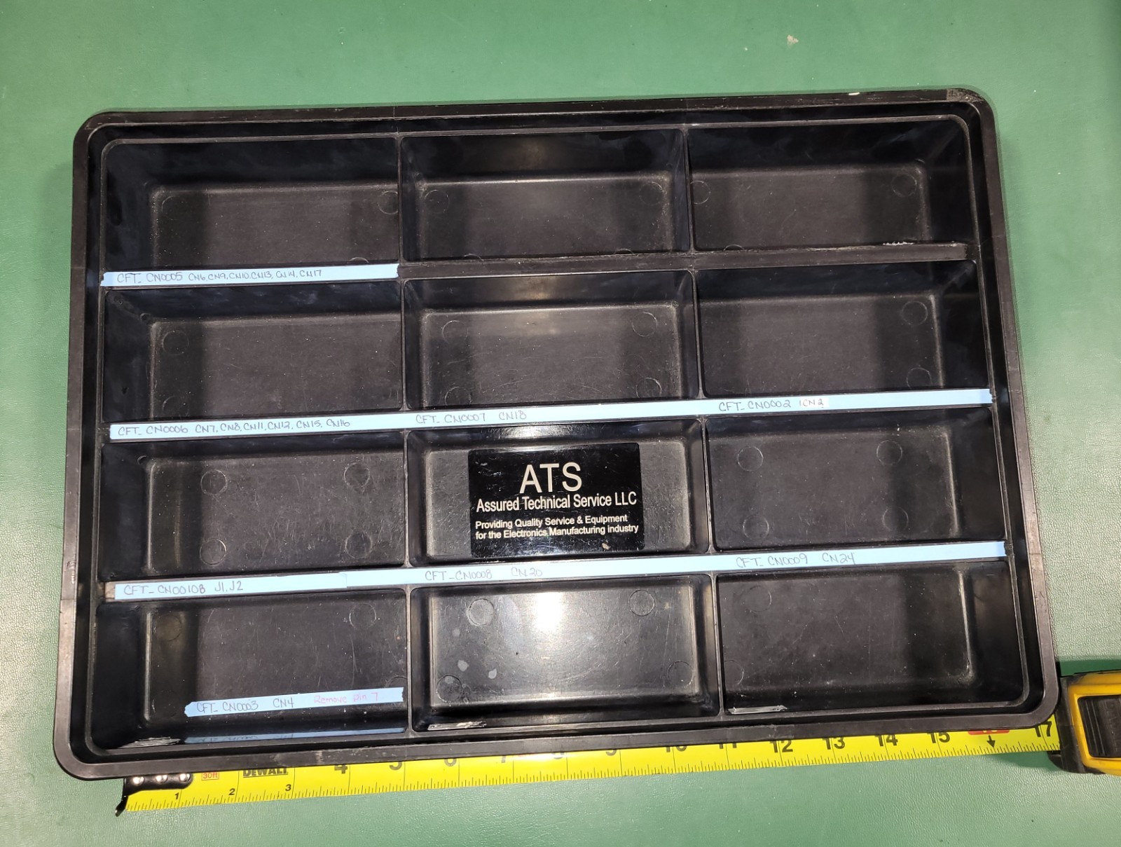 ESD Compartment Tray's / Kitting Tray 12 Cells 16.5"x12"x2" Stackable.