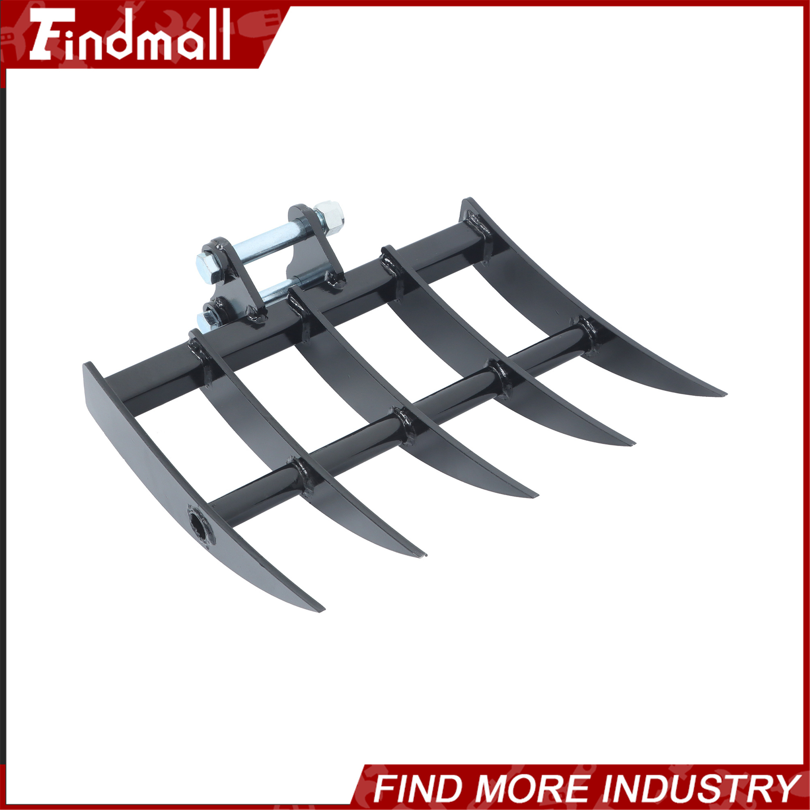 For One Ton to 1.5Ton Mini Excavator Small Digger Rake Attachments