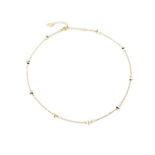 Women Simple Delicate Full Moon 14K Gold Plated/Rose Gold/Silver Link-Heart
