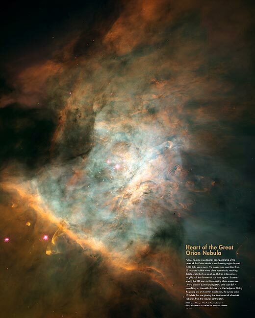 HUBBLE SPACE TELESCOPE GREAT ORION NEBULA 11x14 GLOSSY PHOTO PRINT