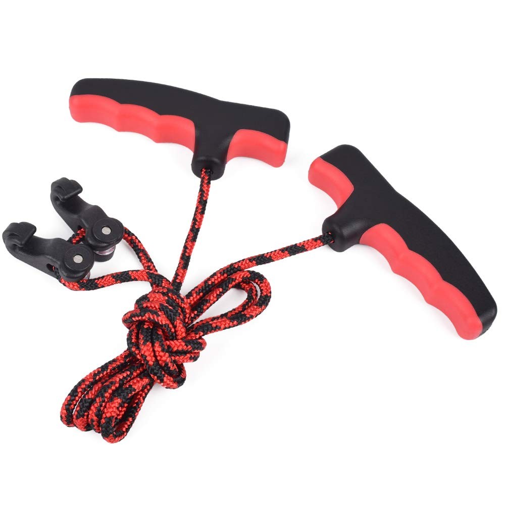 Crossbow Rope String Cocking Device Double Handle for Archery Bow Hunting Too...