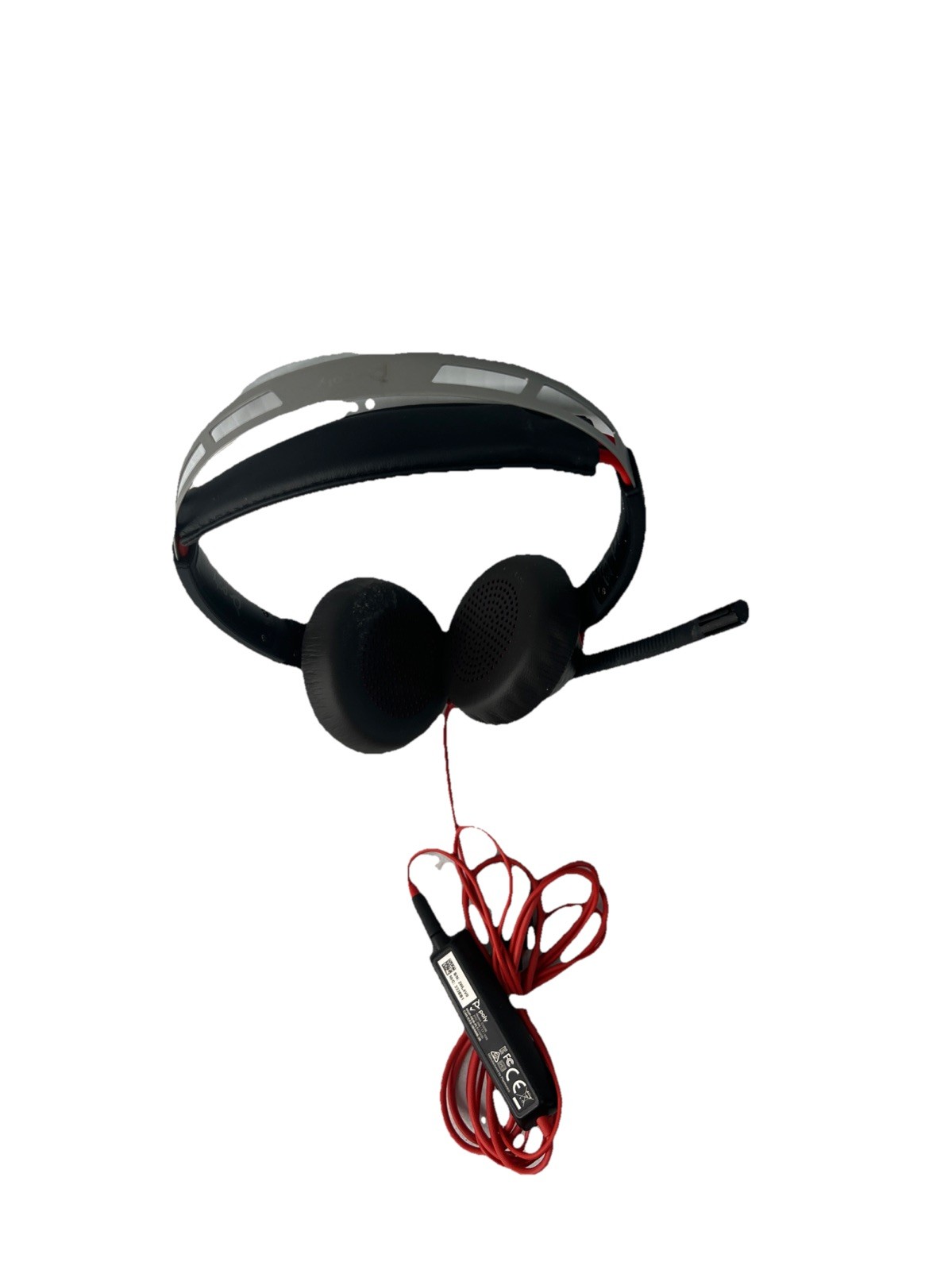 Poly Blackwire 5220 Dual Ear Wired Headset USB-C USB-A Adapter 8X231AA Tested