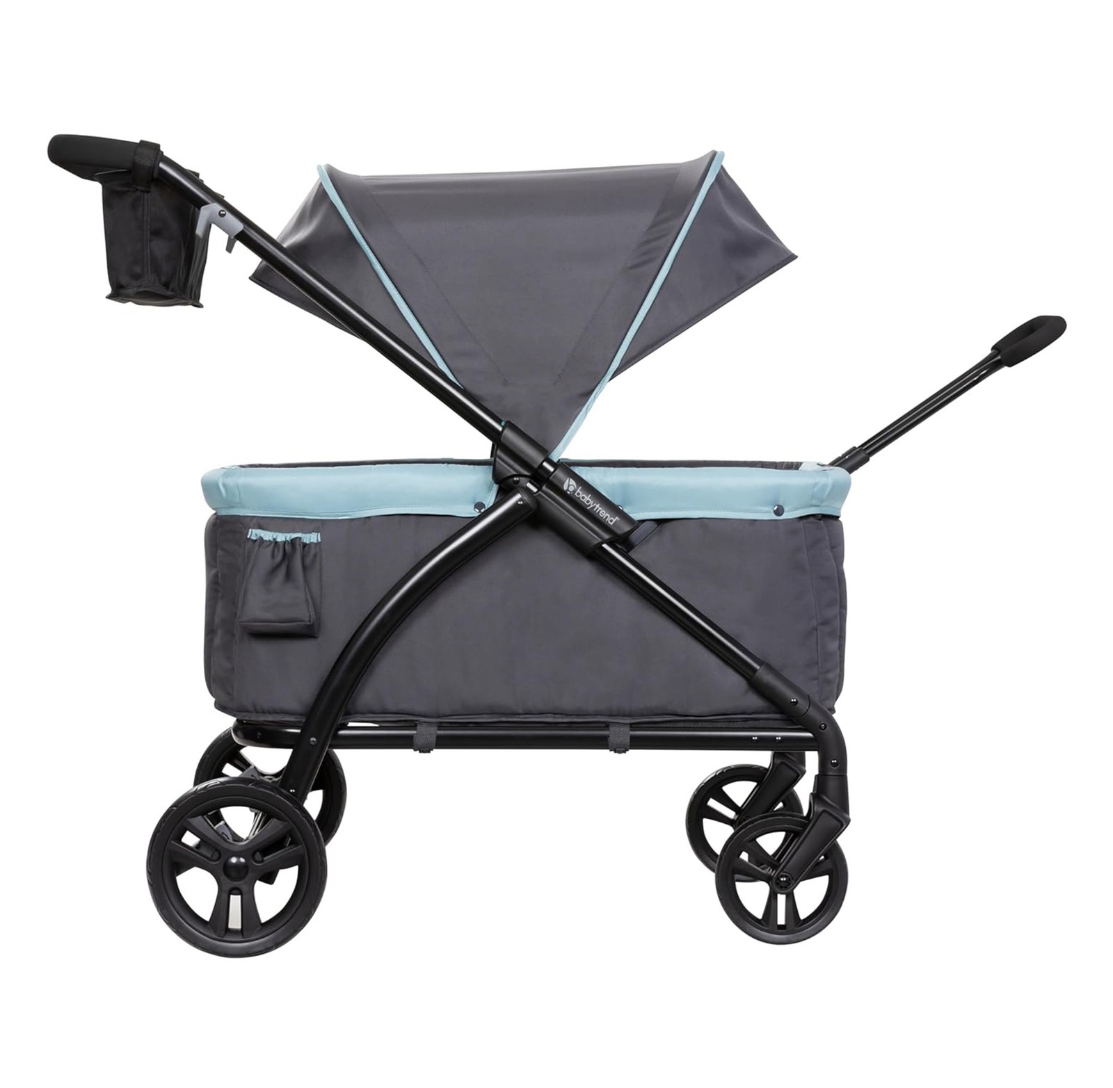 Baby Trend Expedition 2 in 1 Push or Pull Stroller Wagon w/ Canopy, Desert Blue