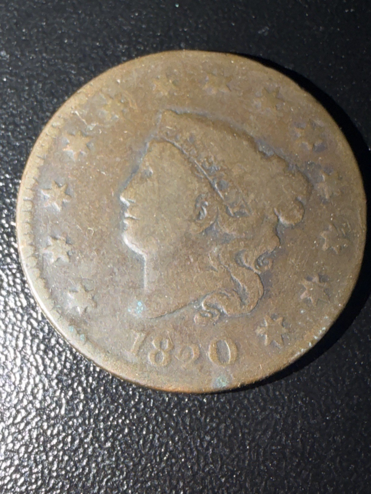 1820/19 Large Cent G/VG