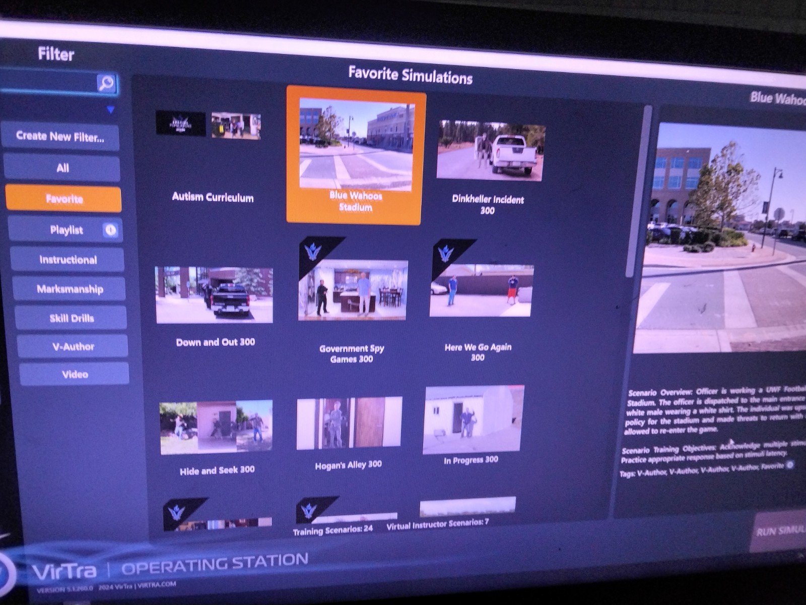 Virtra Systems V-300 Police & Military Training Simulator Master & Cluster CPU