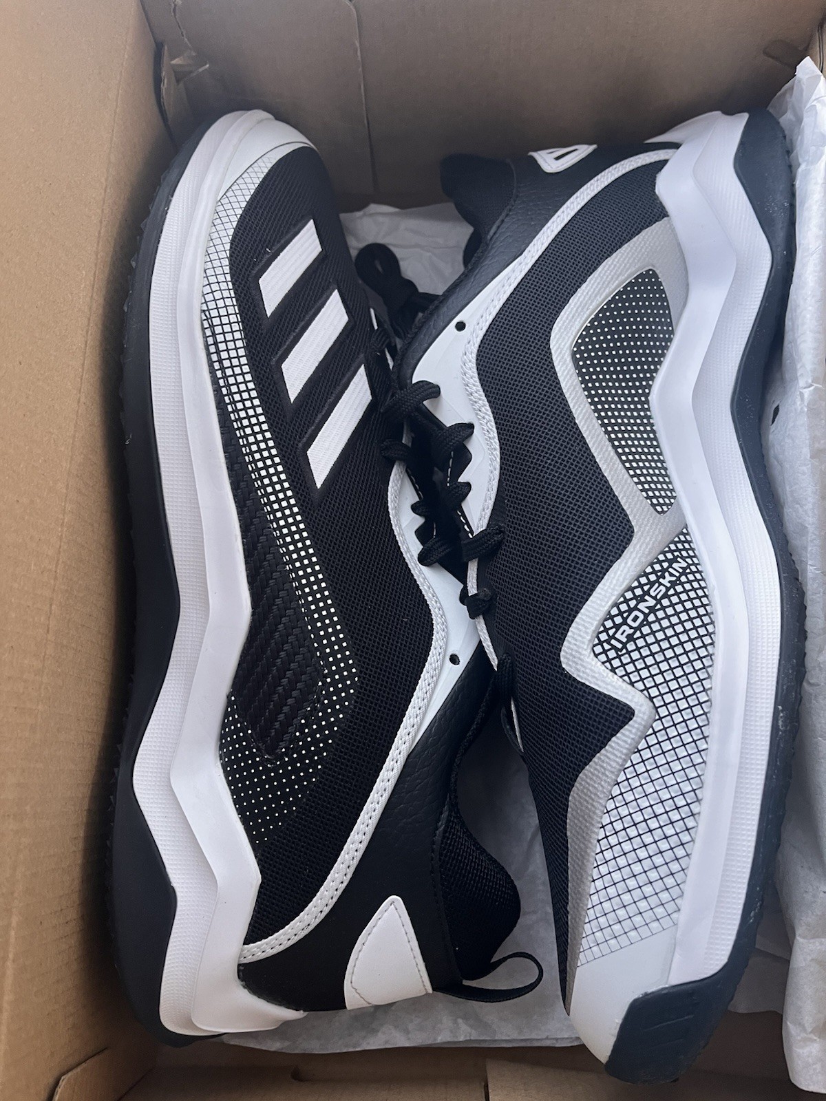 Adidas Men's Icon 6 Turf Black/White (EG7608) Size 11.5