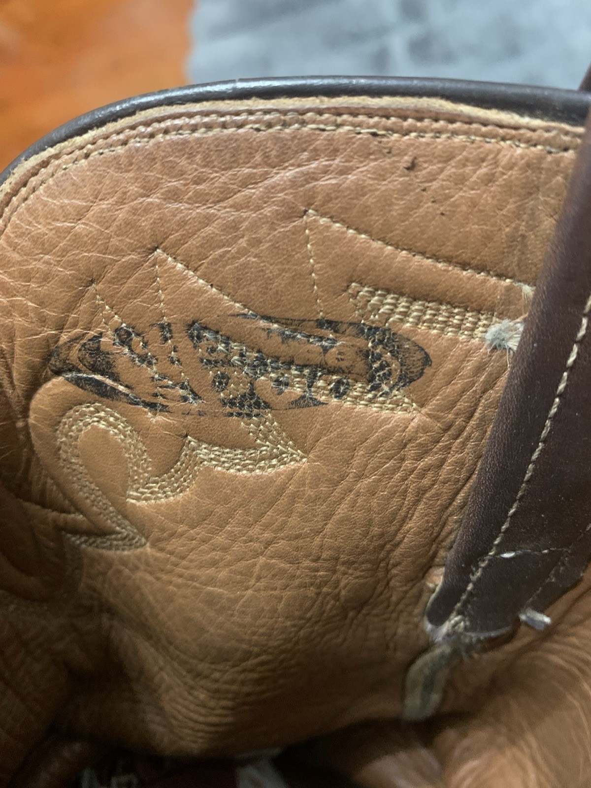 8 EE Lucchese 2000 Brown Leather Classic Cowboy Rodeo Boots