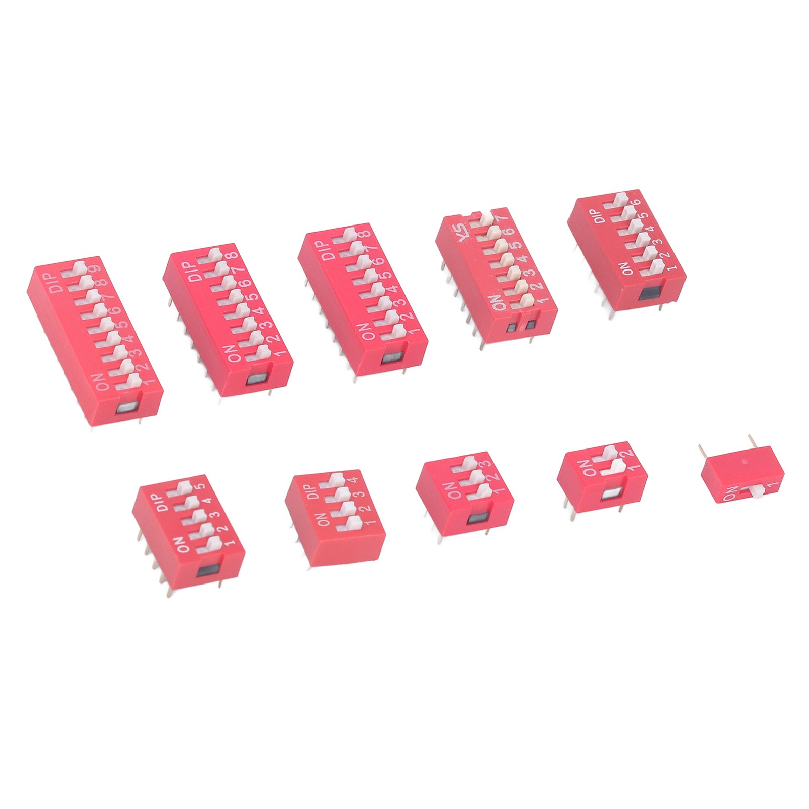 45Pcs Dip Switch Assorted Kit Durable Toggle Switch For Circuit Breadboards Hot