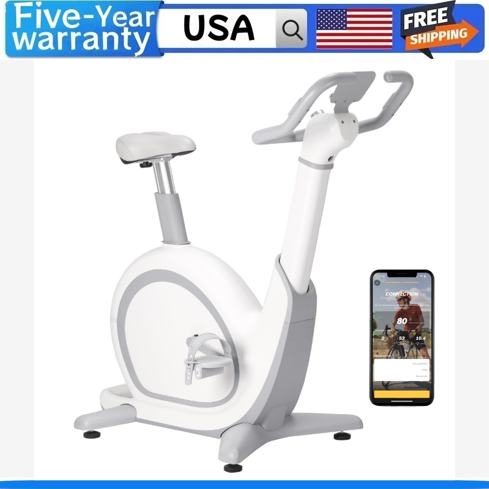 🎱✅Smart Exercise Bike 36 Levels Magnetic Resistance Exercise Bike 350 Lbs Weigh