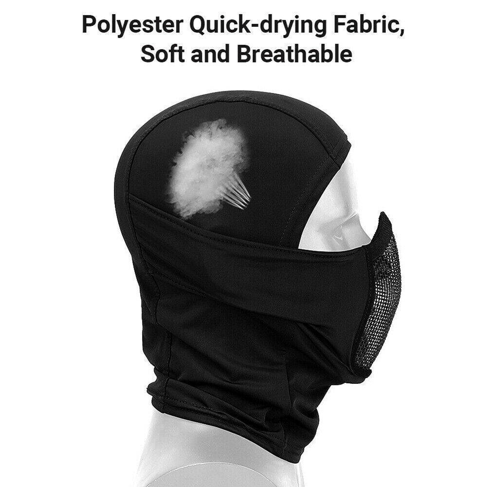 Tactical Breathable Mesh Face Mask Airsoft Paintball Hunting CS Helmet Liner Cap
