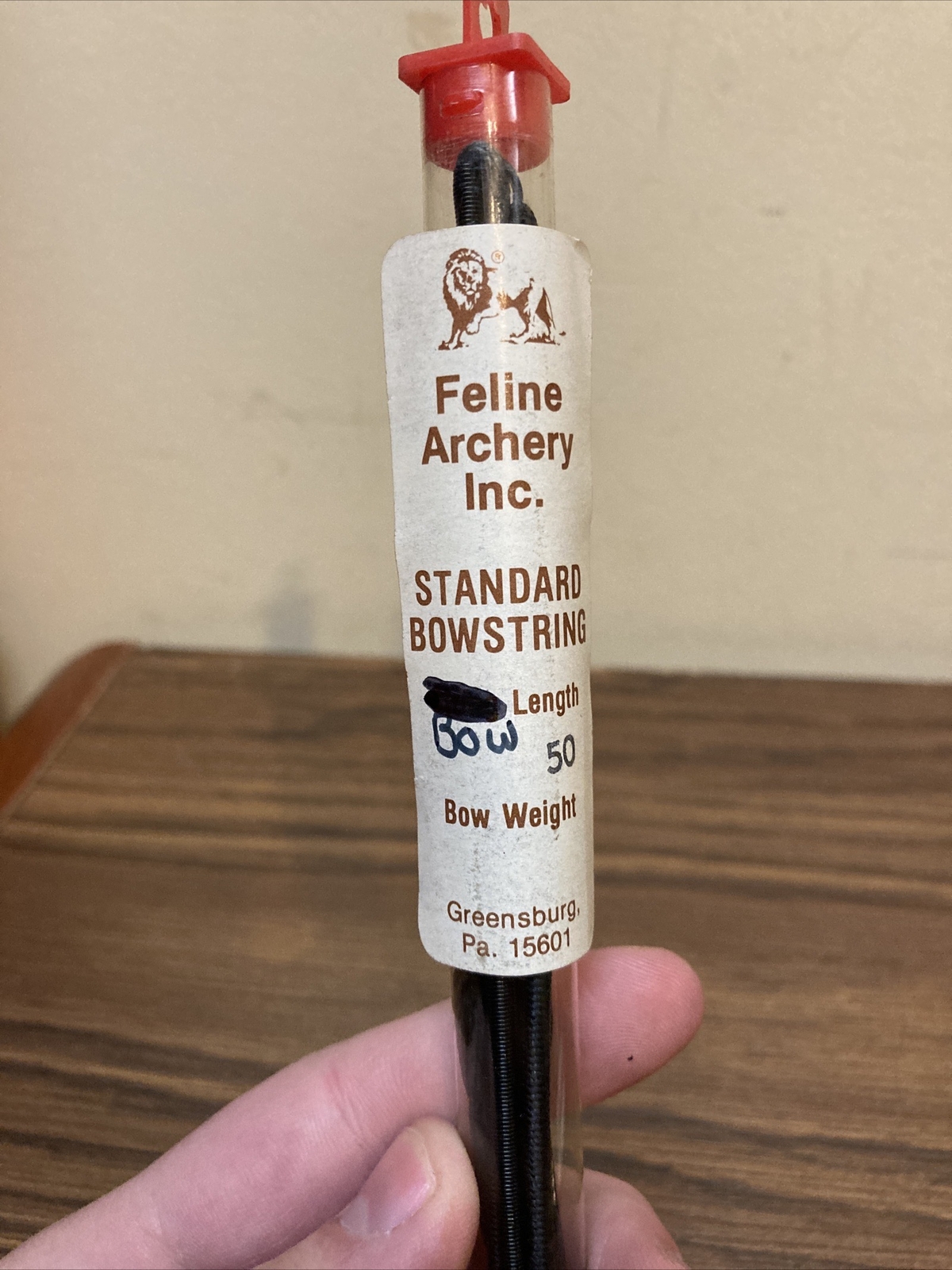 Vintage Feline Archery 50” Standard Bowstring NOS