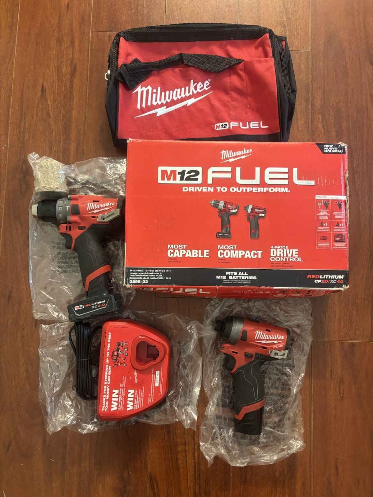 Milwaukee M12 FUEL 12V Drill Driver Combo Kit - 2598-22