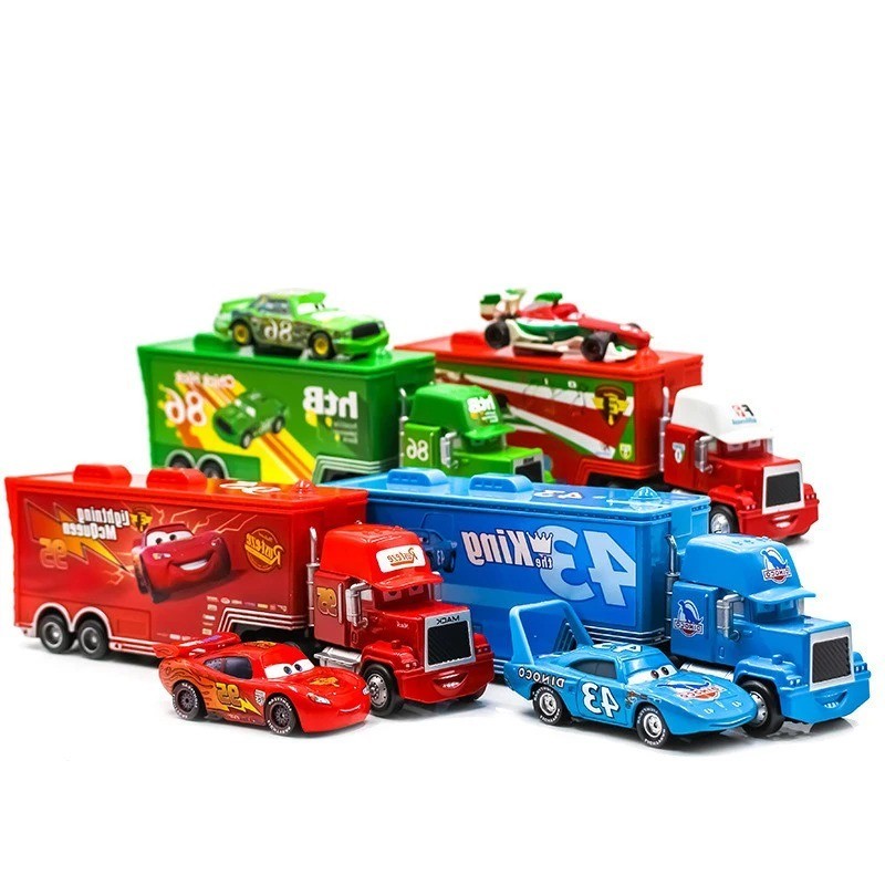 Disney Pixar Cars 86 Chick Hicks Mack Truck 1:55 Diecast Toy Car Loose Pro.