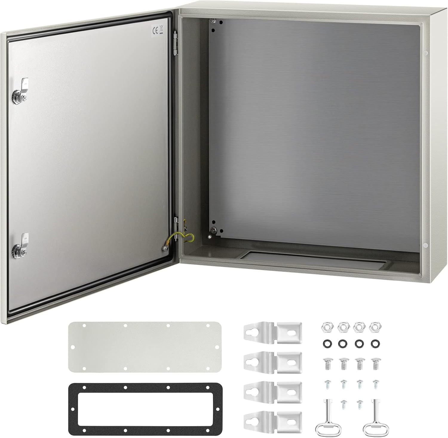 VEVOR NEMA Steel Enclosure, 24 x 24 x 8'' NEMA 4X Steel Electrical Box, IP66 Wat