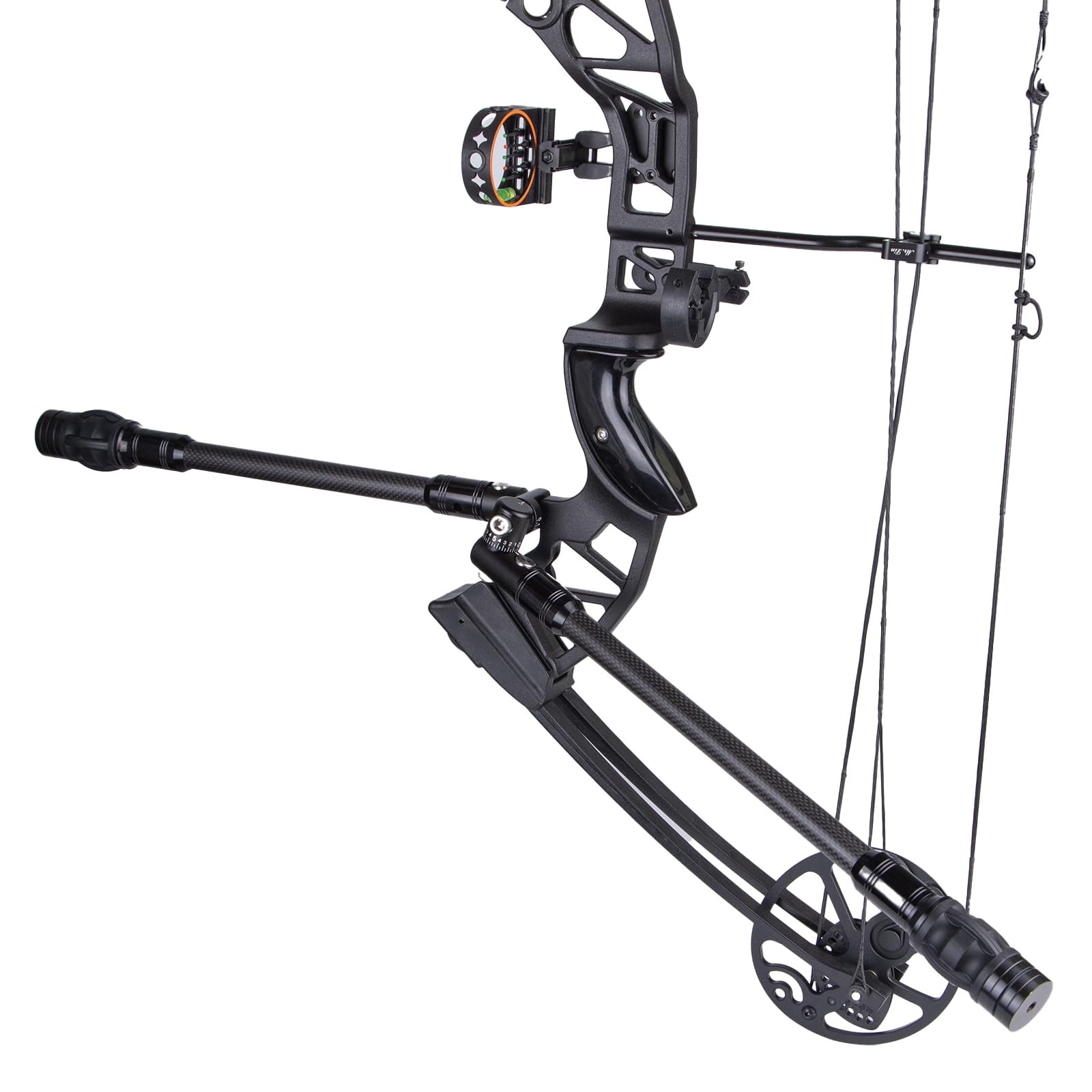 Single Side Adjustable Bow stabilizer, Shooting v bar Attachment for Compound