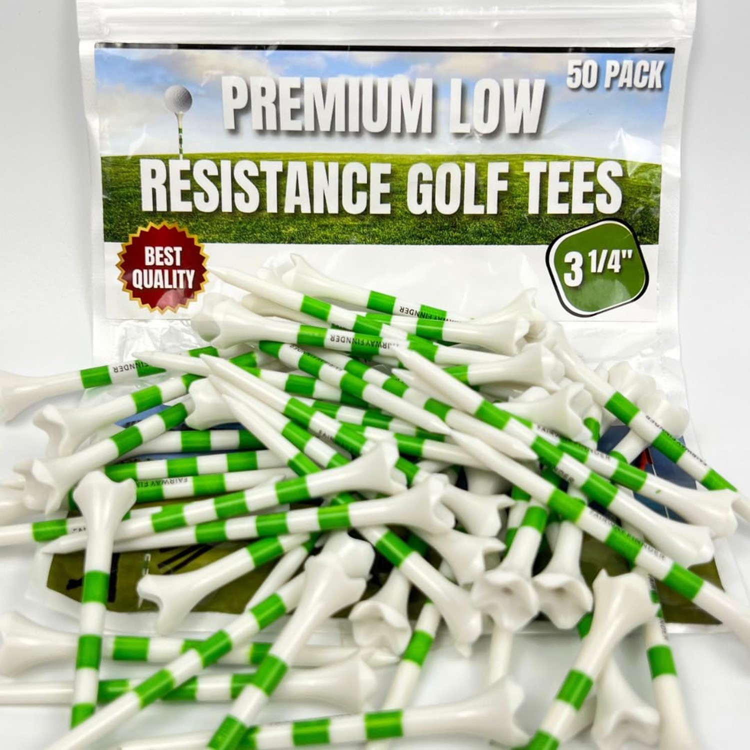 (50/150/500) Plastic Golf Tees 3 1/4 Best Golf Tees for Men, Unbreakable Golf...