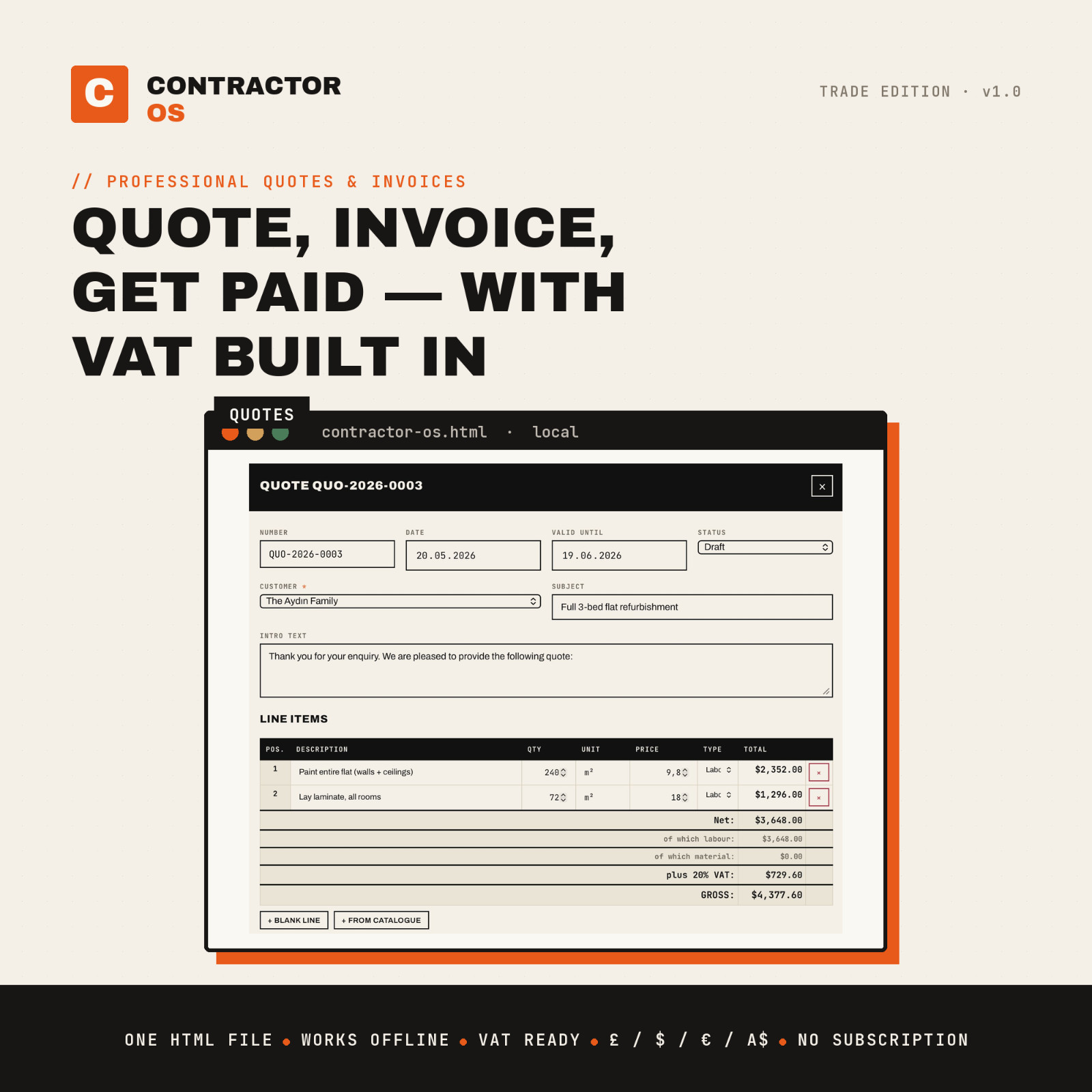 Contractor OS Pro | All-in-One Contractor Software | Estimates, Invoice, Jobs