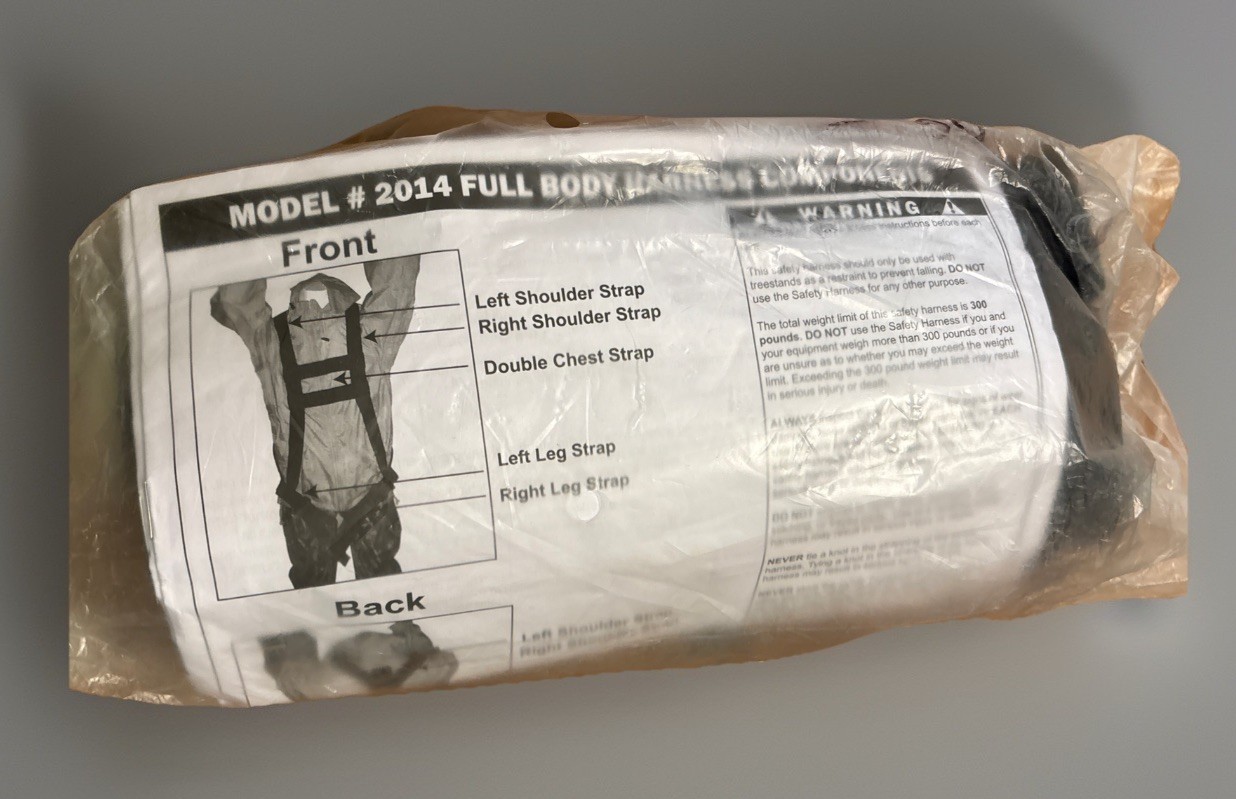 PRIMAL VANTAGE BODY HARNESS MODEL 2014 FULL COMPONENTS NEW 300-LB LIMIT
