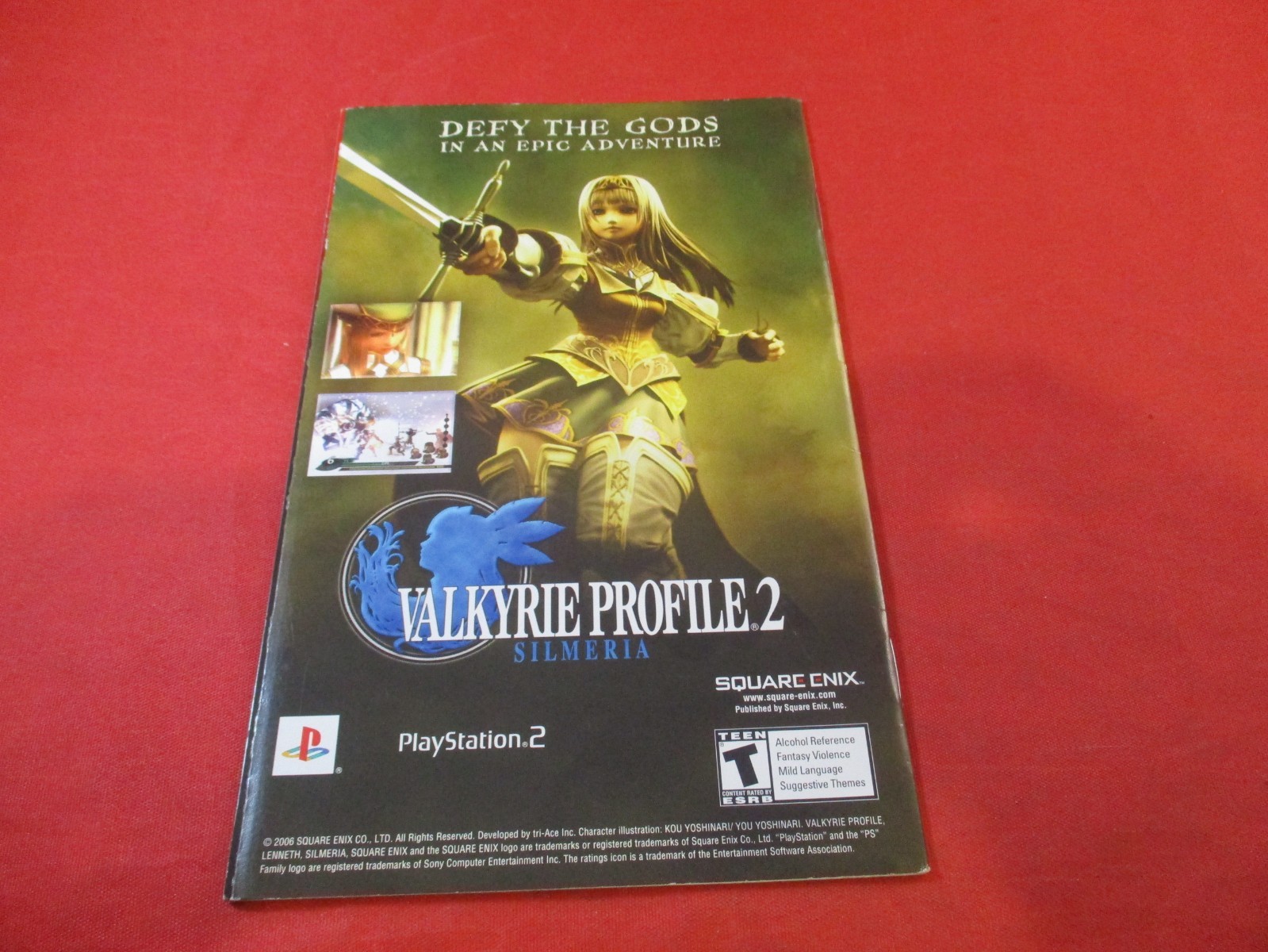Final Fantasy VII Dirge of Cerberus Playstation 2 PS2 Instruction Manual Booklet