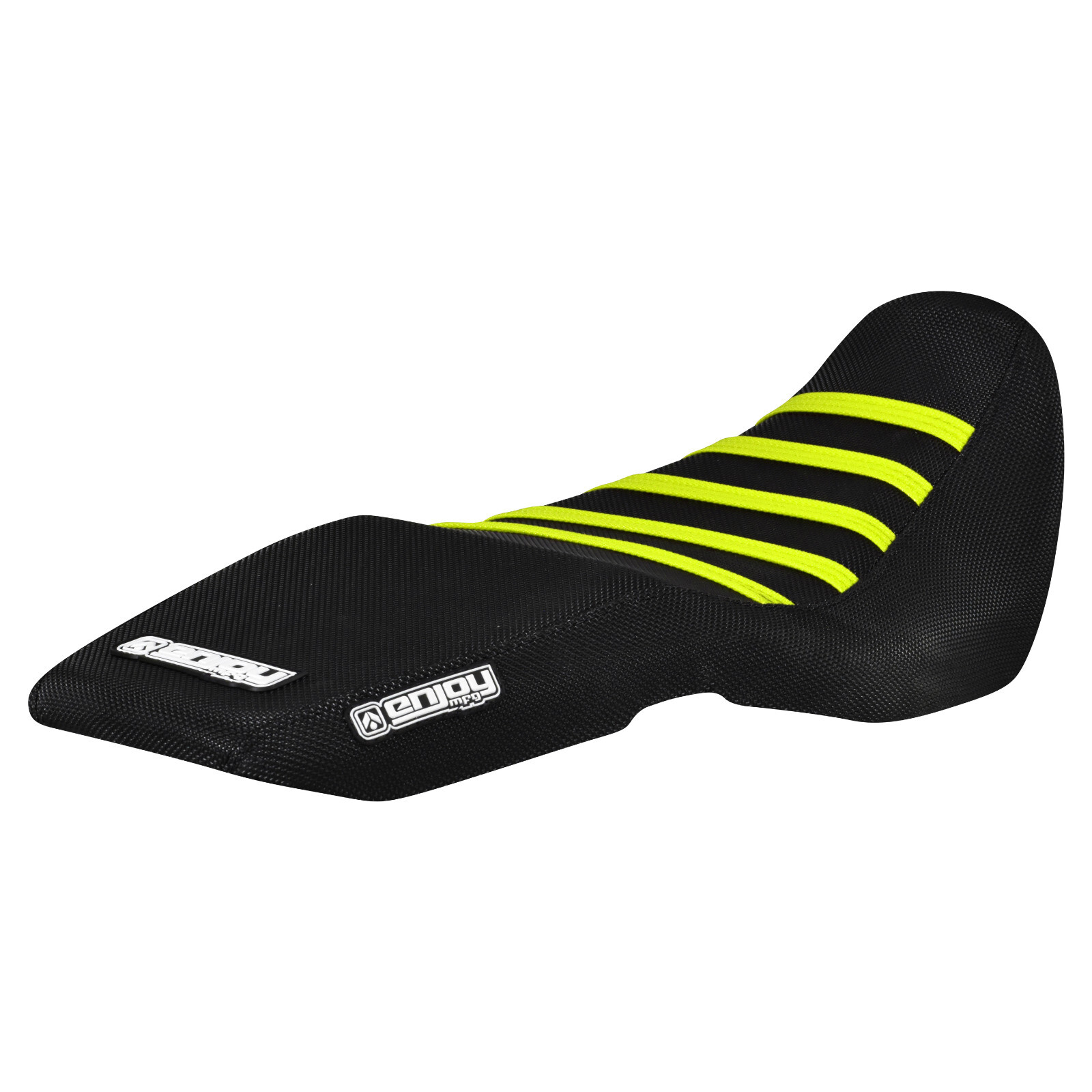2016-2021 HONDA Grom MSX 125 SEAT COVER  BLACK & BLACK w/ NEON YELLOW RIBS  #177