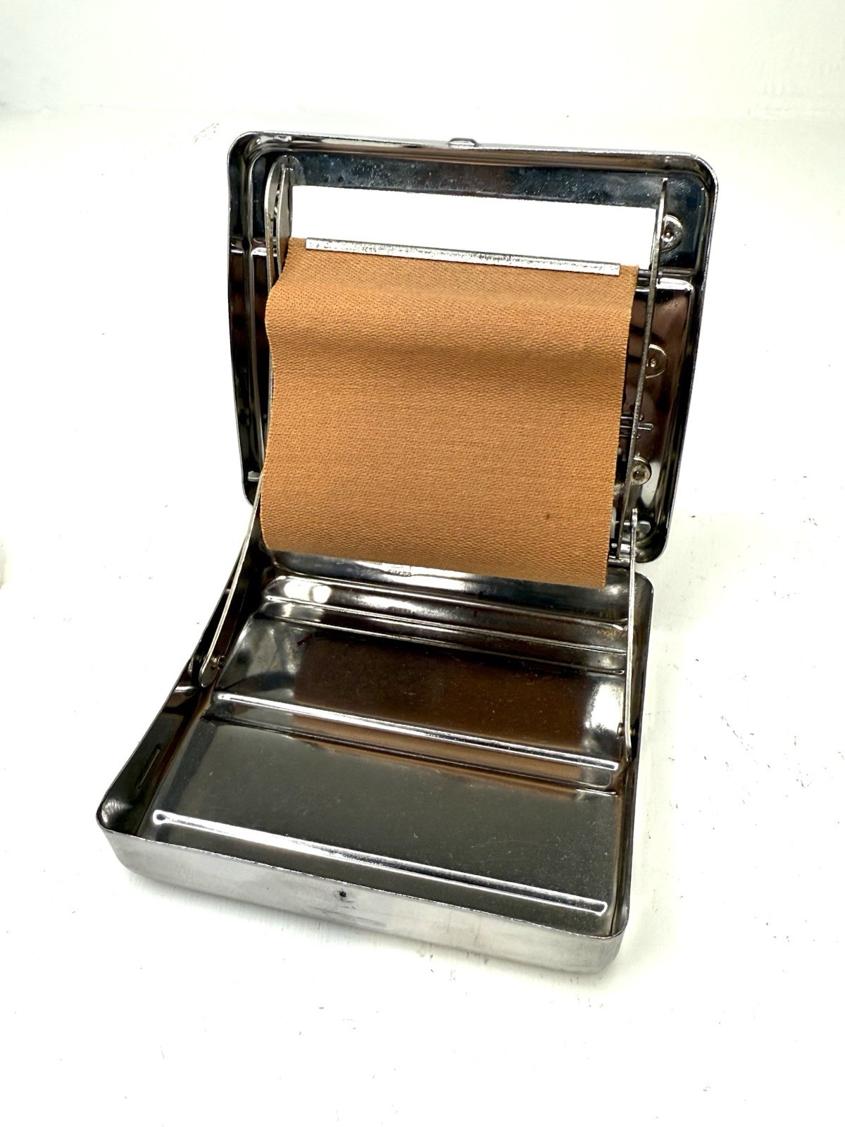 Vtg Rizla+ Extras Automatic Cigarette Rolling Machine Stainless Box - With Box