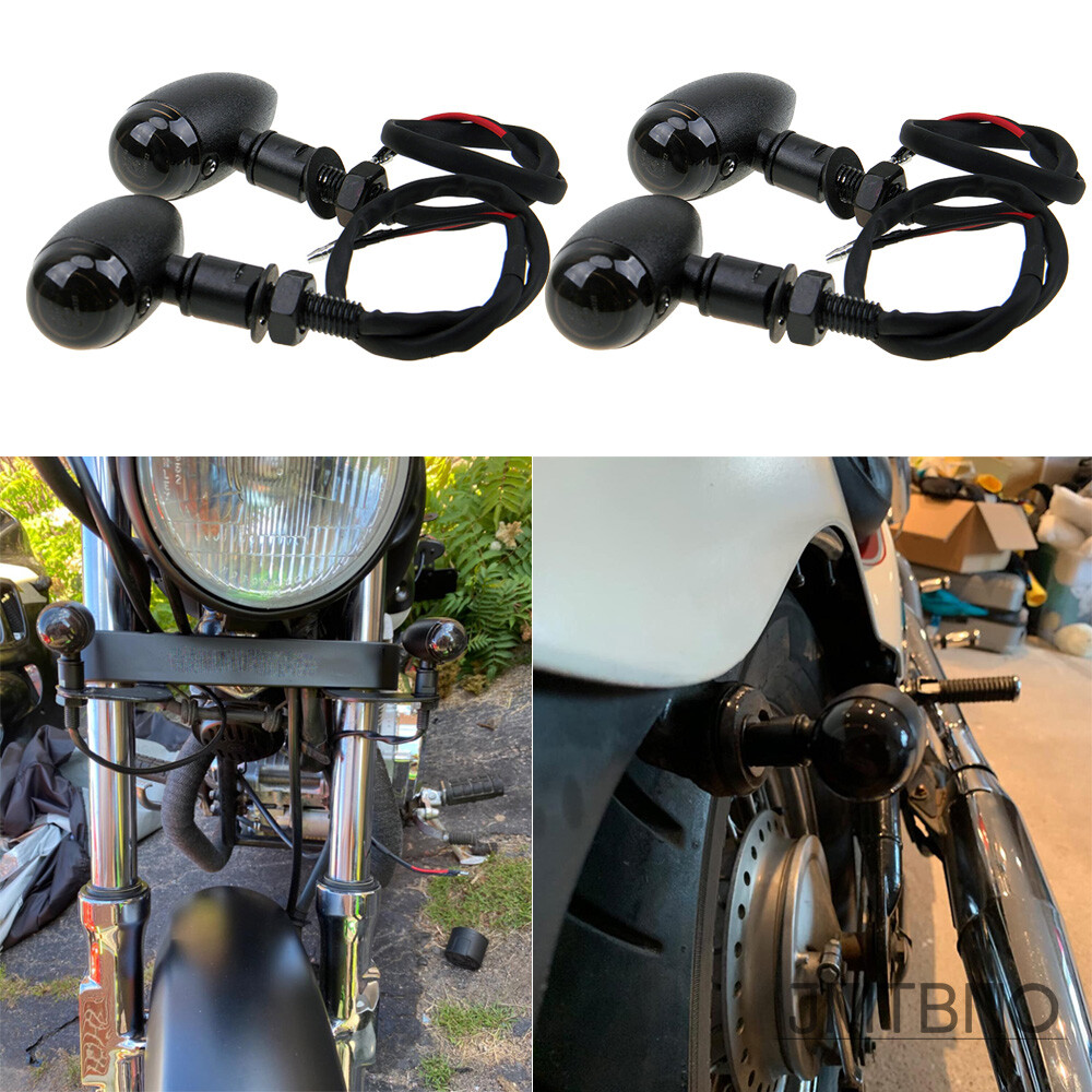 4x For Honda Rebel Mini Bullet Motorcycle Turn Signal Blinker Indicator Light