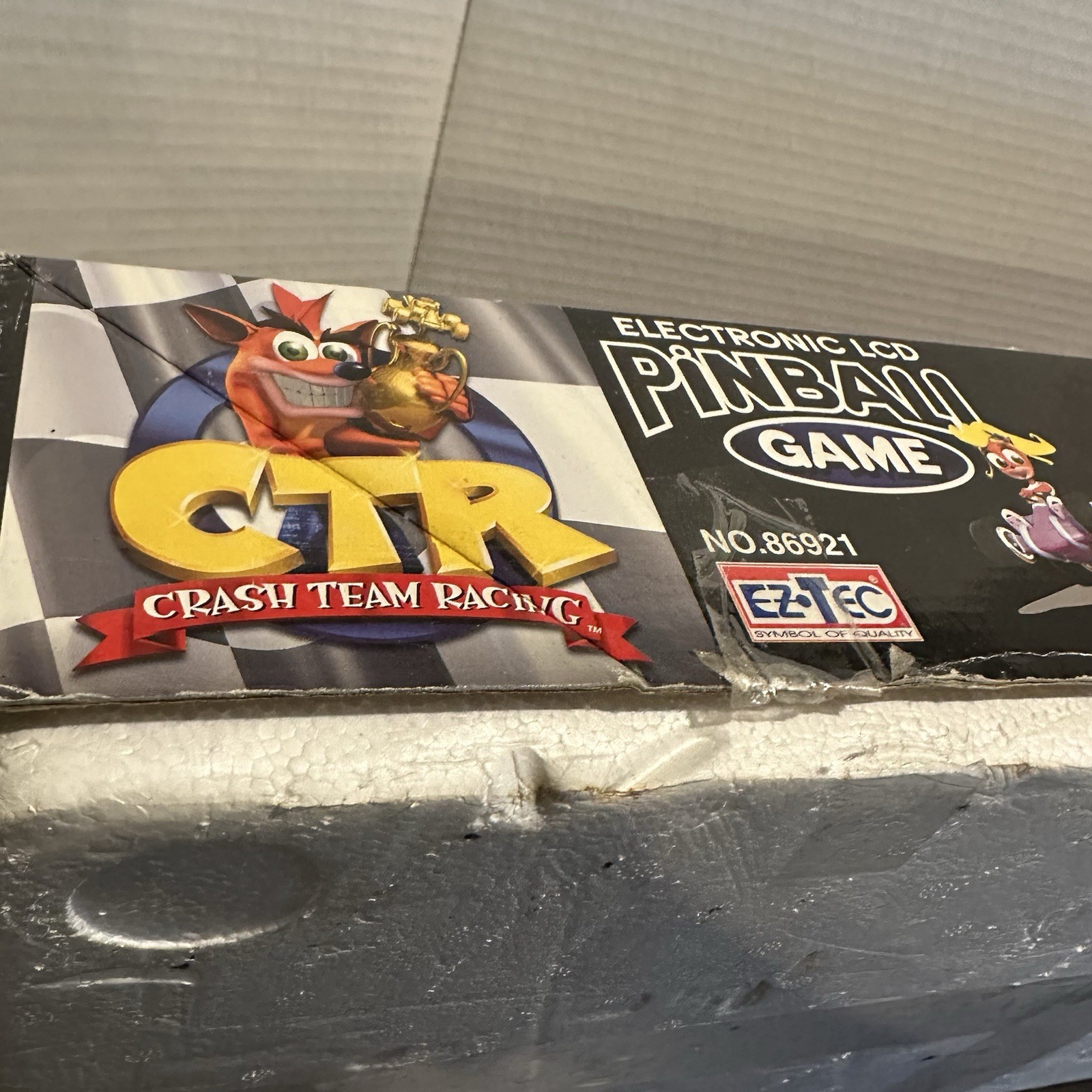 Vintage CTR Crash Bandicoot Team Racing Electronic Pinball Machine 1999