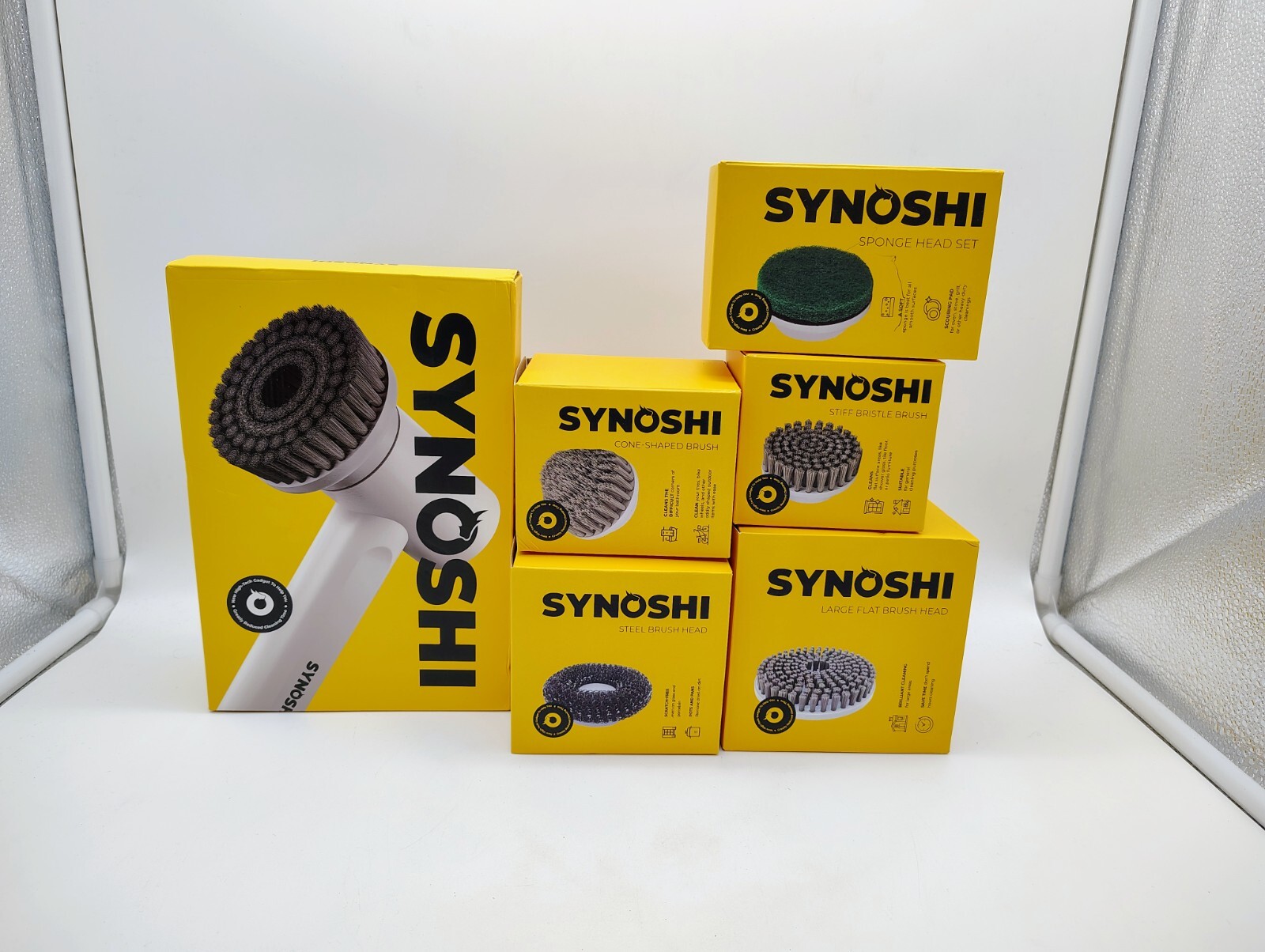 SYNOSHI Rechargeable Battery Power Spin Scrubber Bundle Of Items