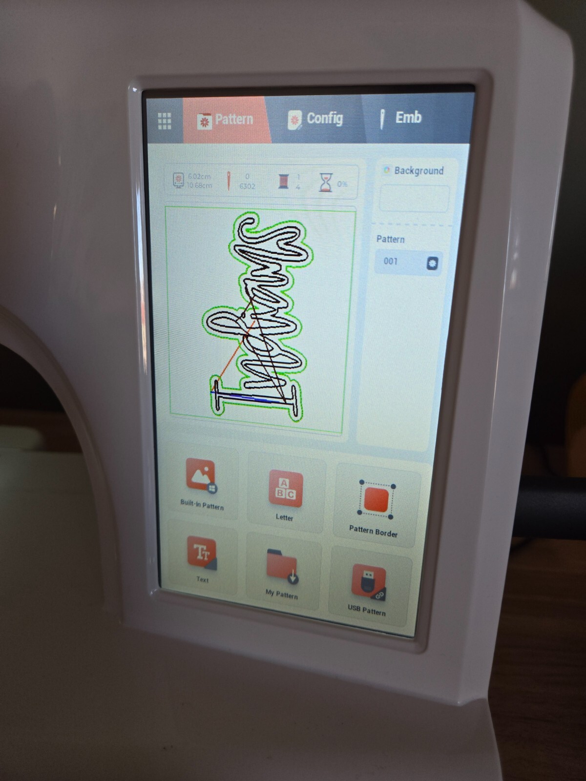 Single Needle Embroidery Machine
