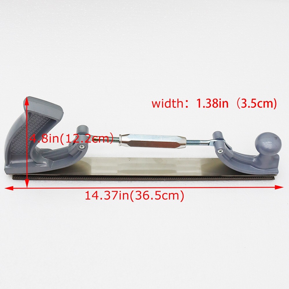 Adjustable 14" Car Bodywork Tooth File Holder with 10 Teeth Flat Body File