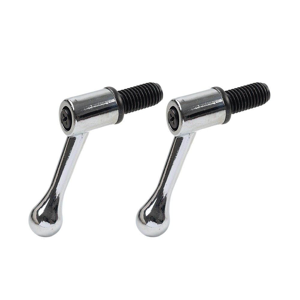 2pcs Table Lock Handle M12 Thread Set Fit for Bridgeport Milling Machine Silver