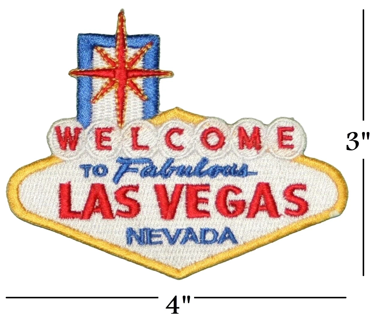 Welcome to Fabulous Las Vegas Embroidered Iron on or sew on Patch Applique 4"
