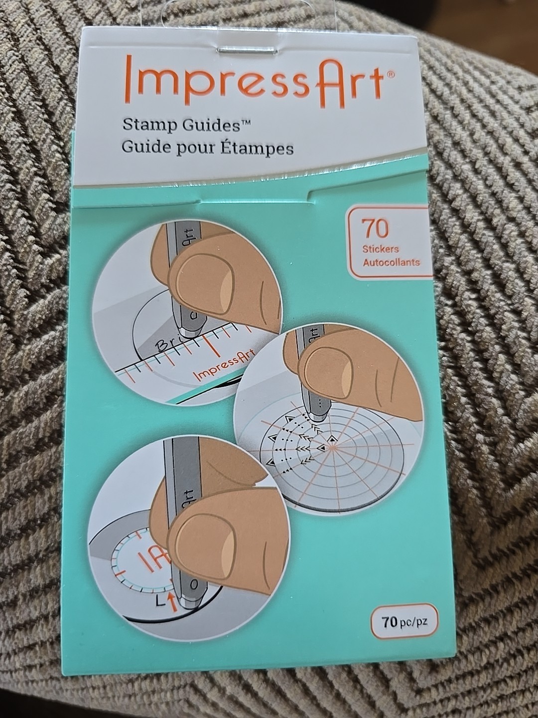 LOOK ImpressArt Stamp Guide Stickers - Metal Stamping Supplies