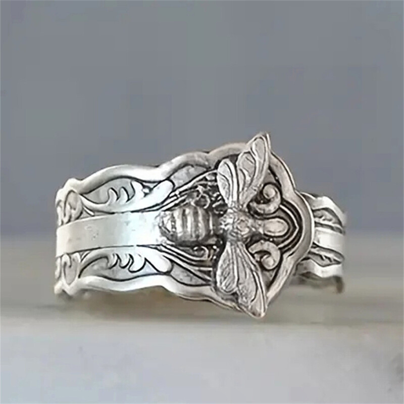 Fashion 925 Silver Plated Rings Women/Men Punk Party Jewelry Gift Size 5-12