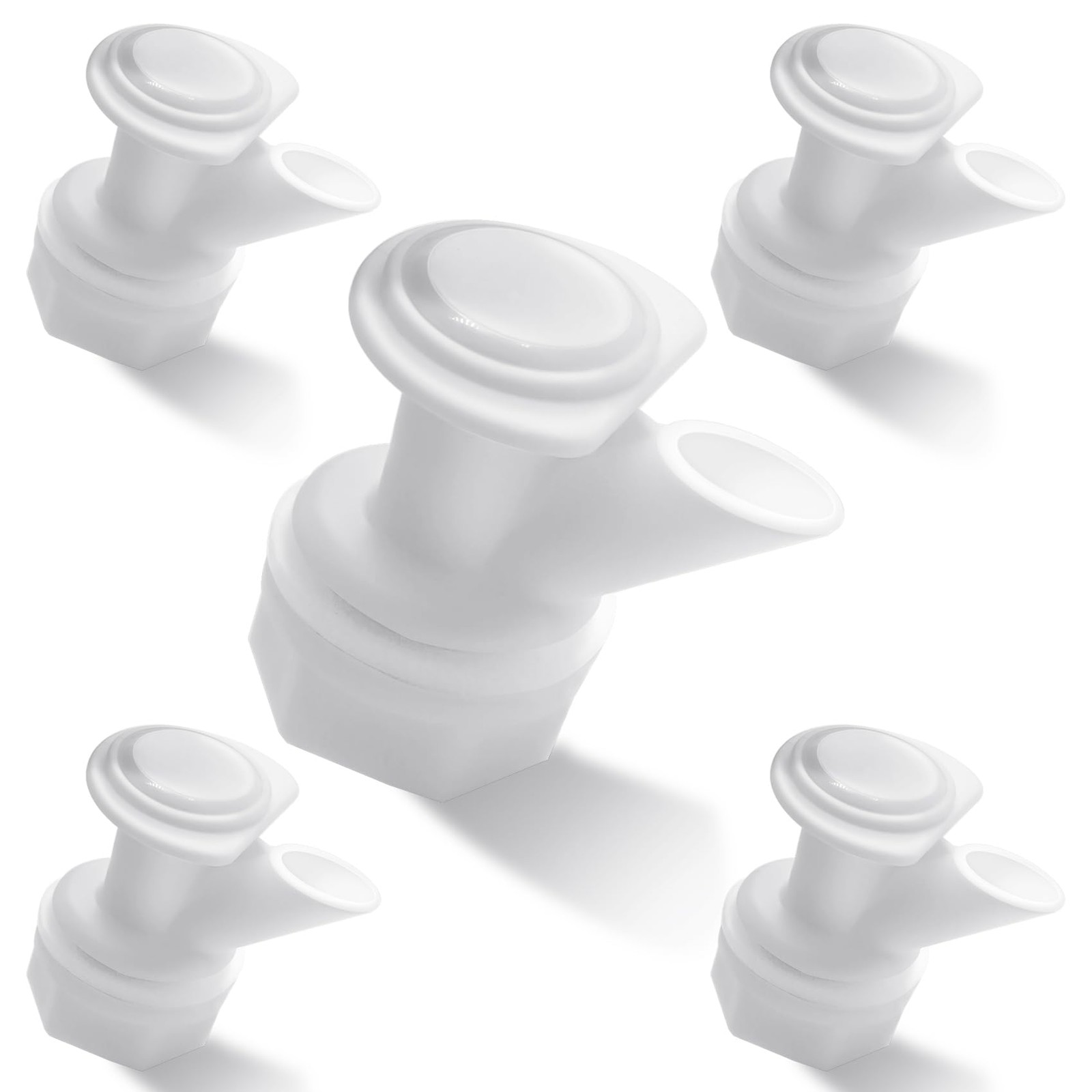 5-Pack Push Button Spigot Kit Compatible with Igloo Coolers 2, 3, 5&10 Gallon...