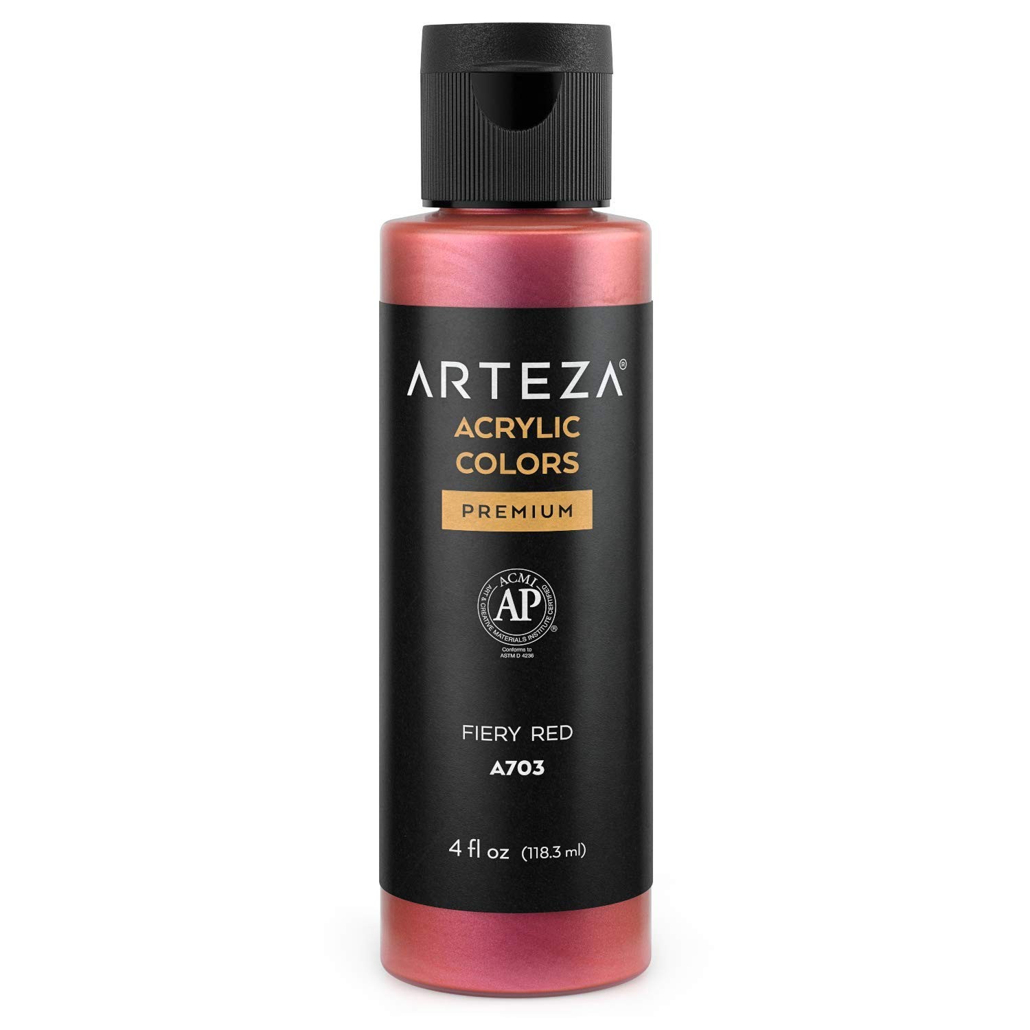 ARTEZA ARTZ-3669 Art-Paints, A703 Fiery 4 Fl Oz (Pack of 1), Red