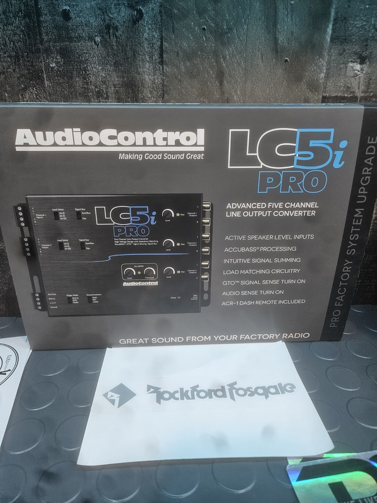 AudioControl LC5i Pro 5CH Line Out AccuBass and Dash Remote Converter