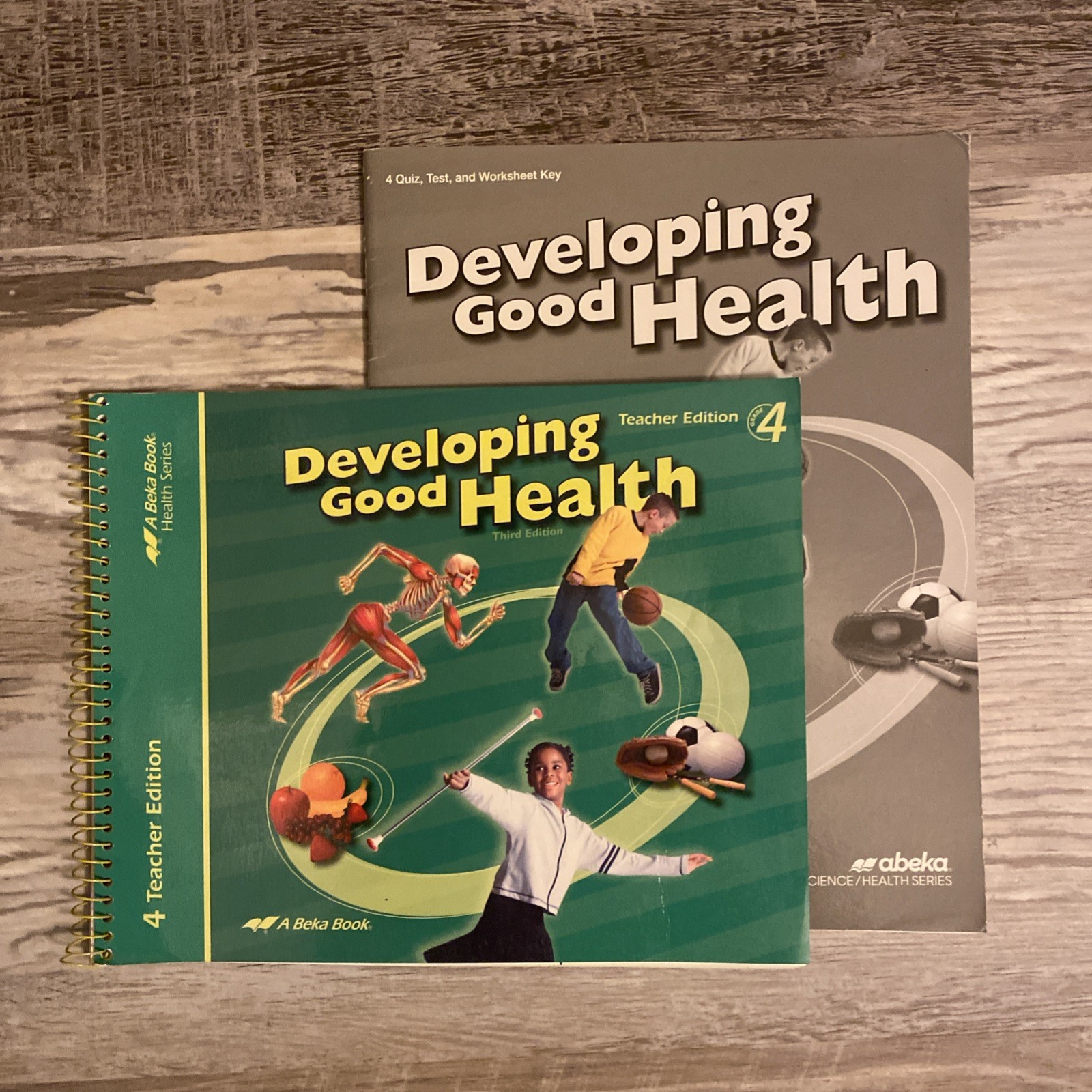 Abeka 4th Grade Developing Good Health Teacher Edition and Quiz Key 3rd Edition